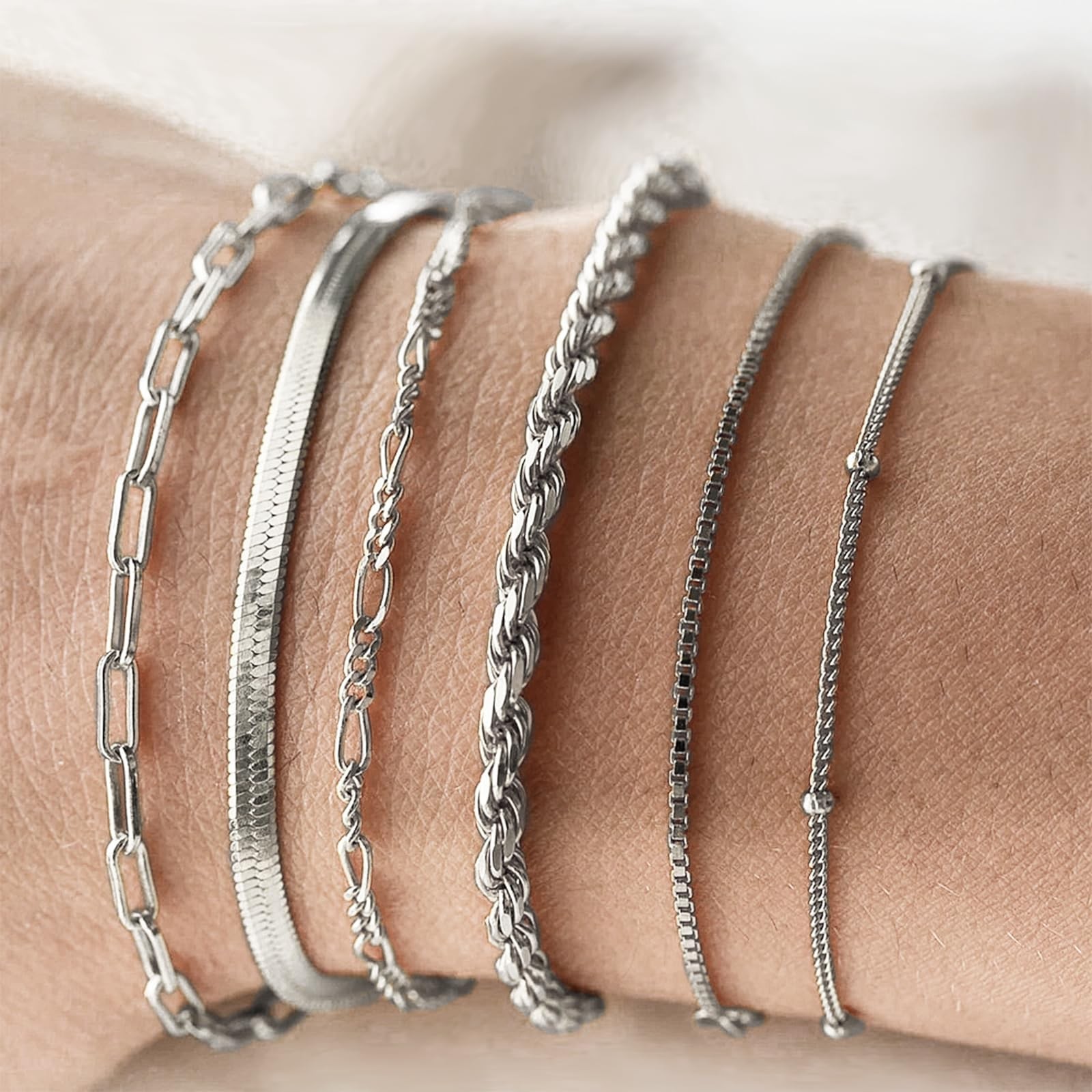 NEWITIN 69 Pieces Silver Jewelry Set for Women Fashion