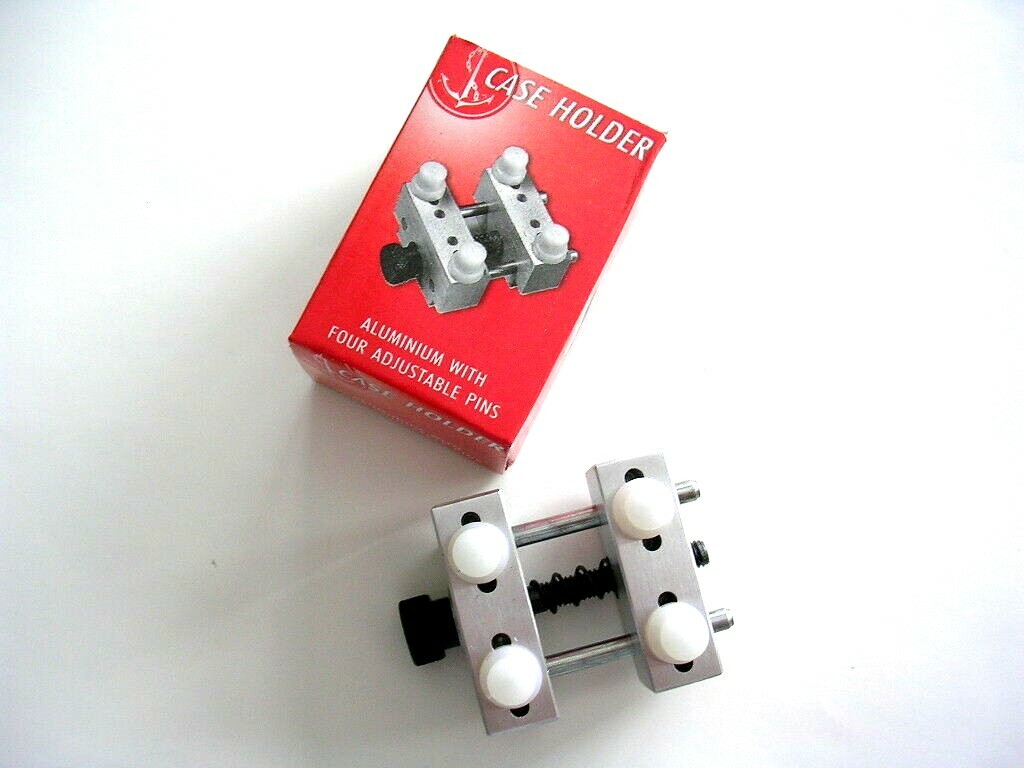 Watch Case Holder Aluminum 4 adjustable pins Swiss watchmaker tool IW SUISSE USA