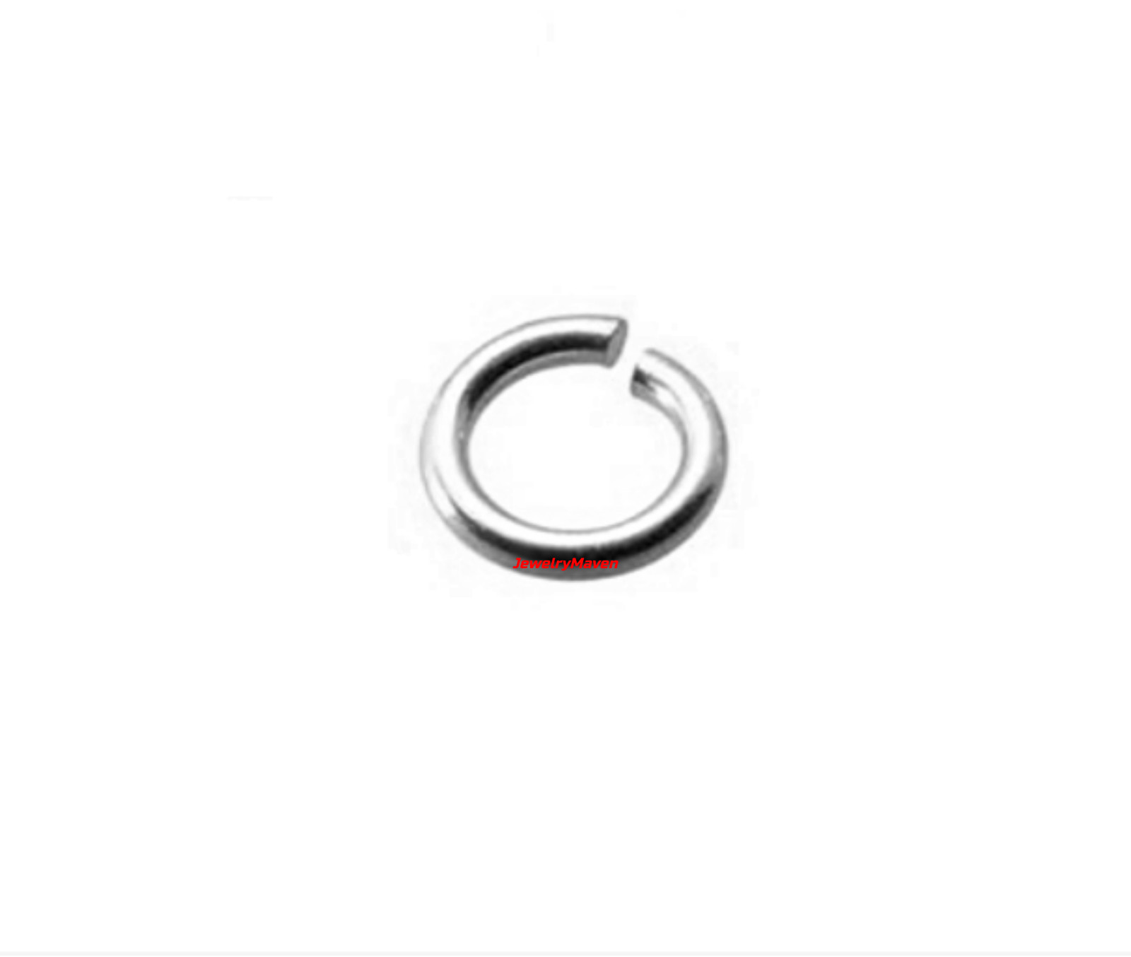4mm OD 2.6mm ID Solid 950 PLATINUM 22ga thin OPEN Jump Ring USA MADE