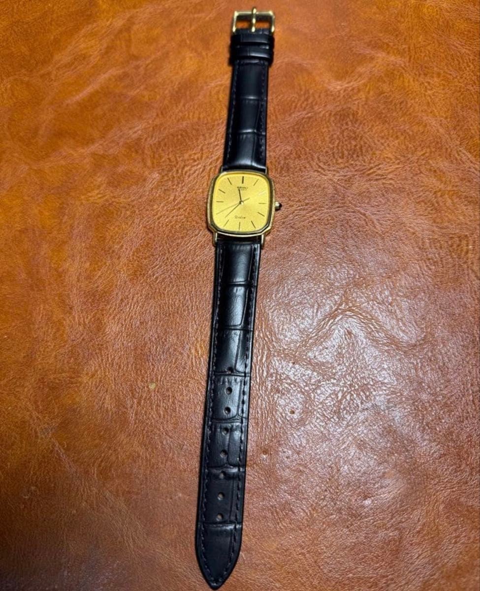 SEIKO DOLCE 6030-5550 Square Quartz Vintage 1982 Men’s 28mm From Japan