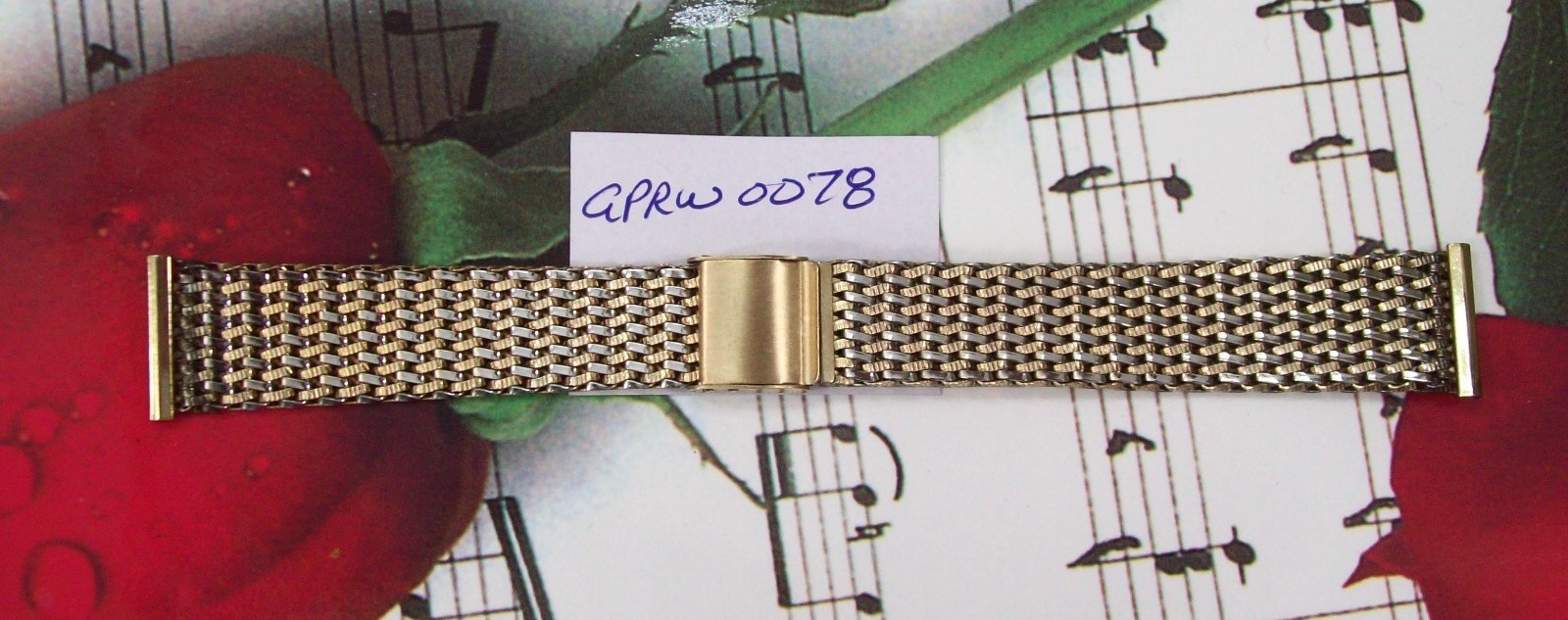 JB Champion Mesh Watch Band 15 x 19 MM.,10K Gold Filled. GPRW0078