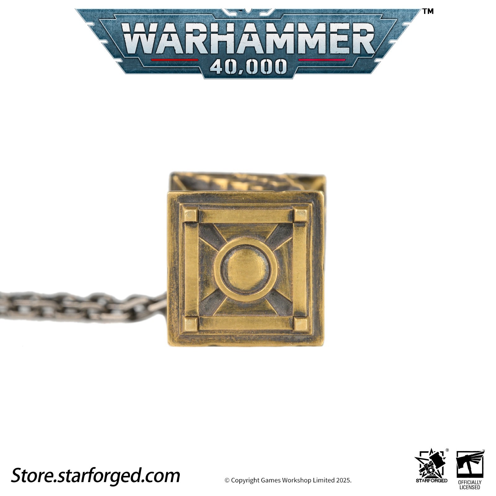 Warhammer 40K Imperium of Man Reliquary of The Pious Necklace Jewelry Accessory