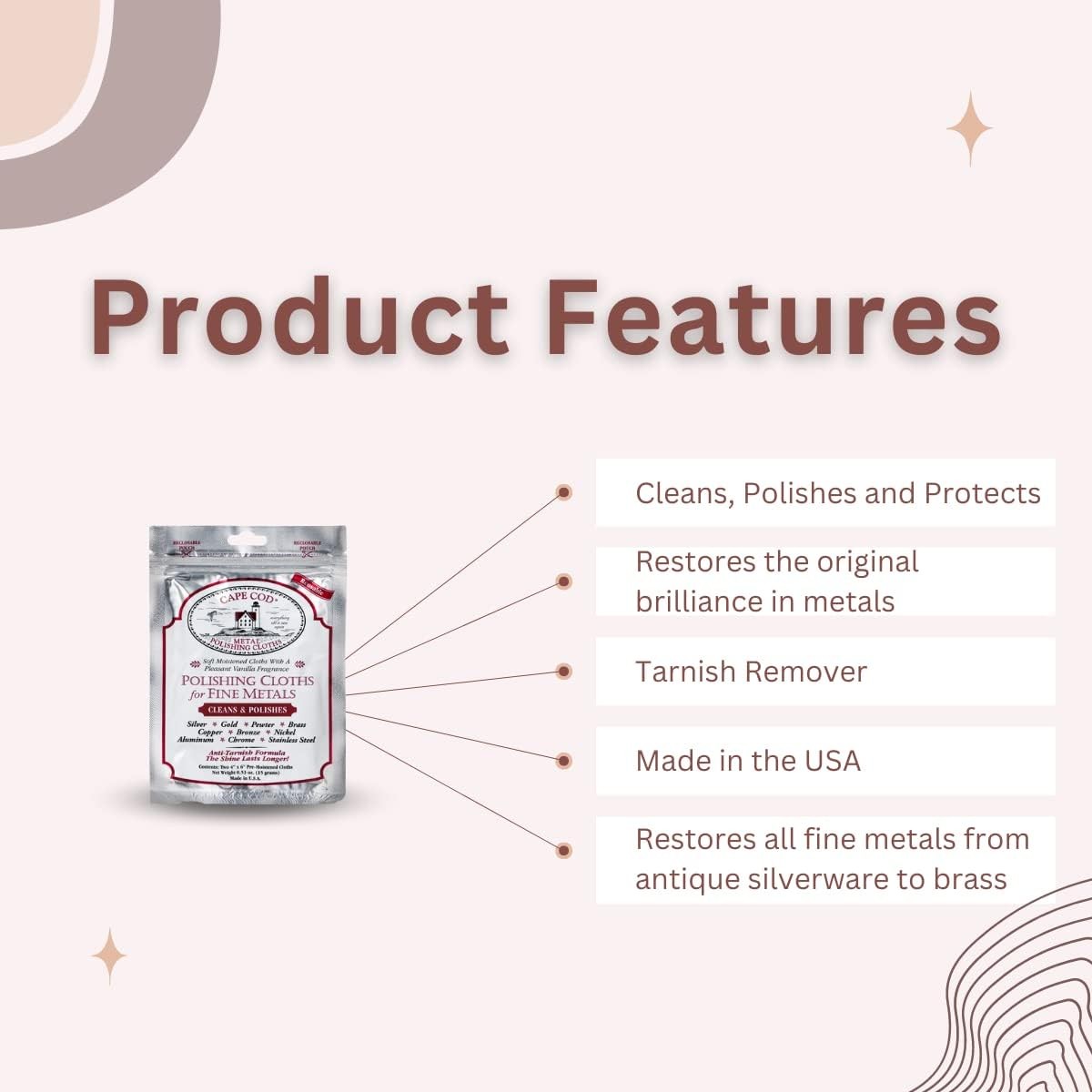 Polishing Cloths for Fine Metals | Jewelry Cleaner and Tarnish Remover