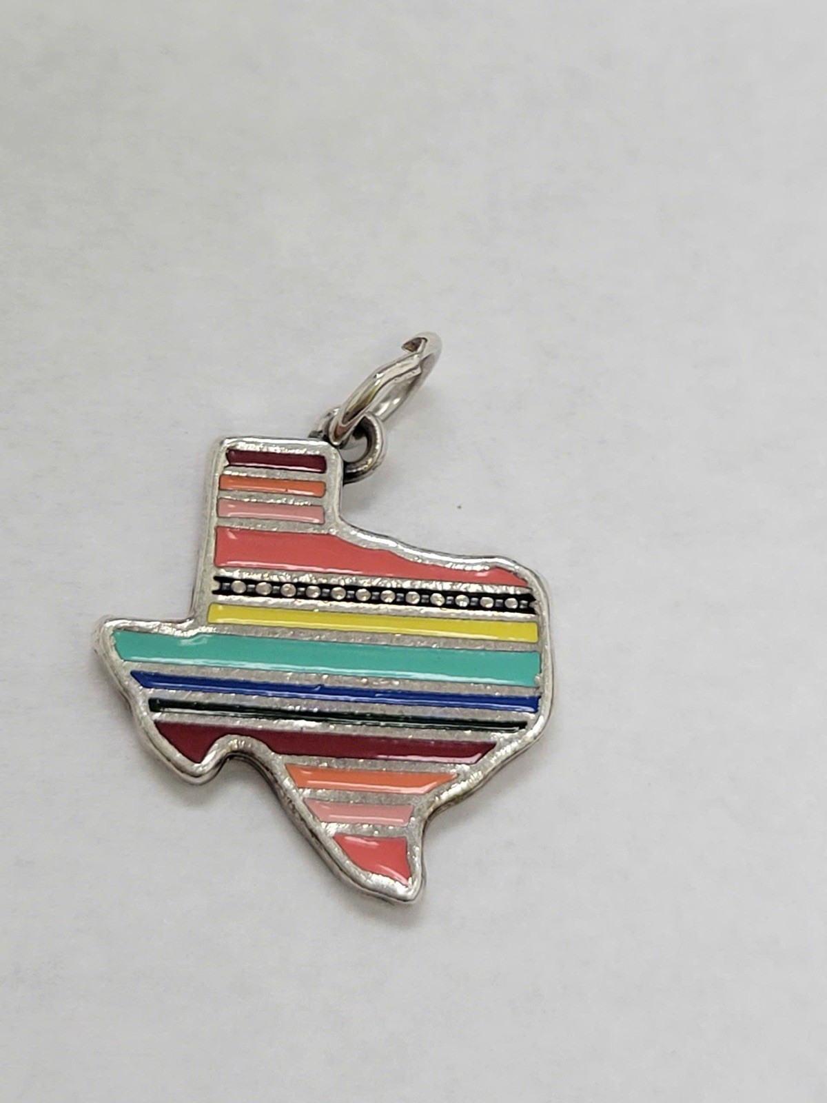 James Avery Enamel Texas Serape Charm 925 Sterling Silver