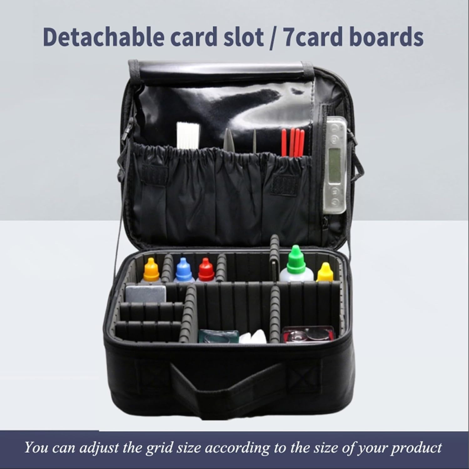 Black Cloth Storage Box – Jewelry Coin Tester with Detachable Baffle