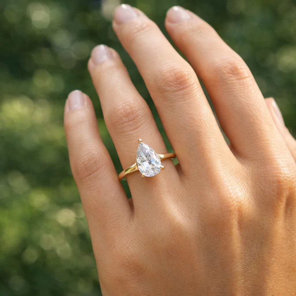IGI Certificate 1.00 Ct & 1.50 Ct Lab Grown Diamond Engagement Ring in Silver