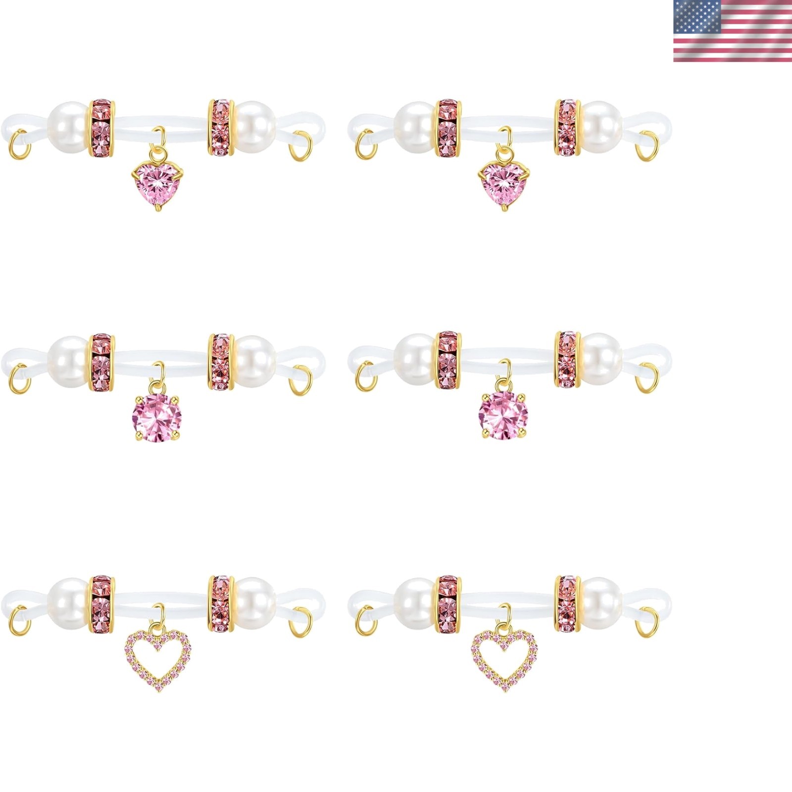 Lightweight Faux Nipple Rings with Adjustable Bands – Perfect for Sensitive Skin