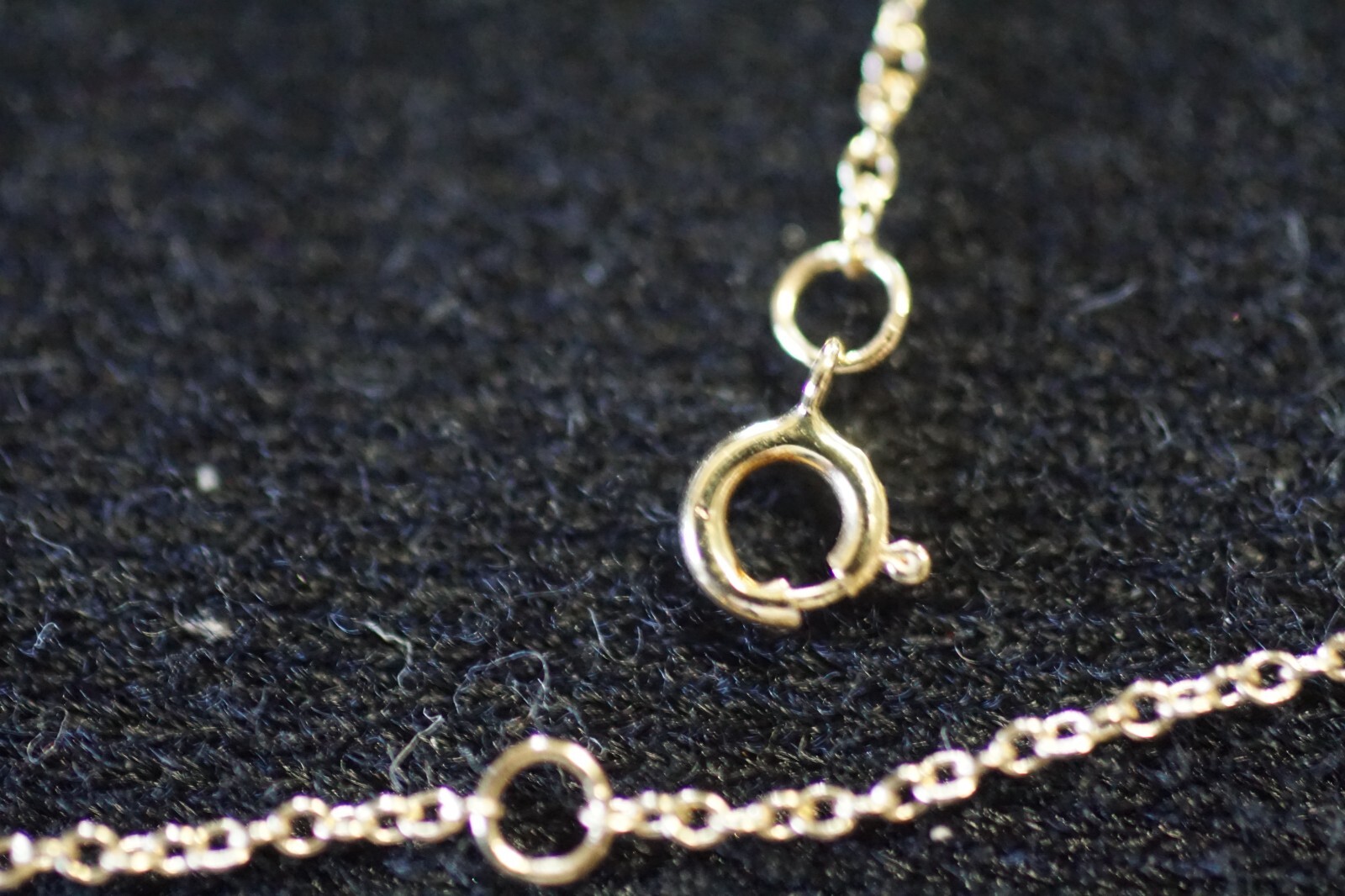 14kt Yellow Gold 16+2 inch 1.2mm Cable Chain Spring Ring Clasp NWOT