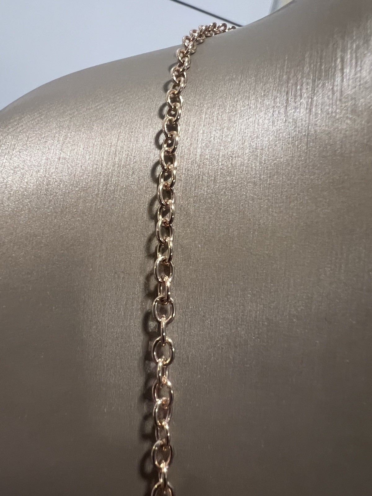 14K Rose Gold 3.25 mm Cable Oval Rolo Link Chain Necklace BRAND NEW!!!