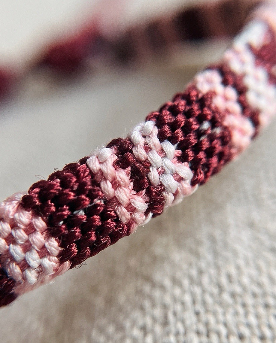 New Woven Cord Wrap Bracelet Adjustable Drawstring Burgundy Pink White Black