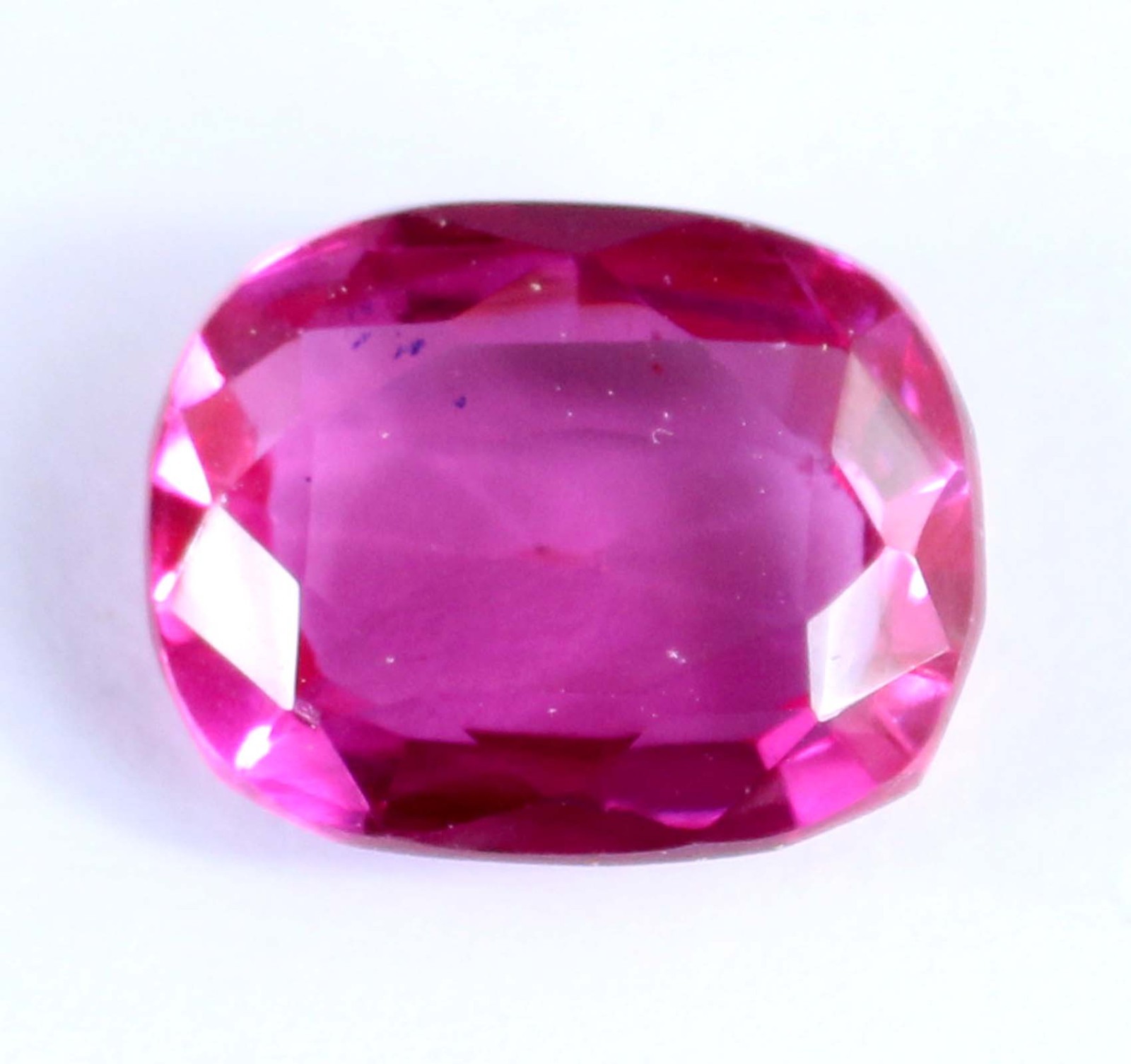 12.45 Carat Natural Padparadscha Pink Sapphire Cushion Gemstone Certified T10879
