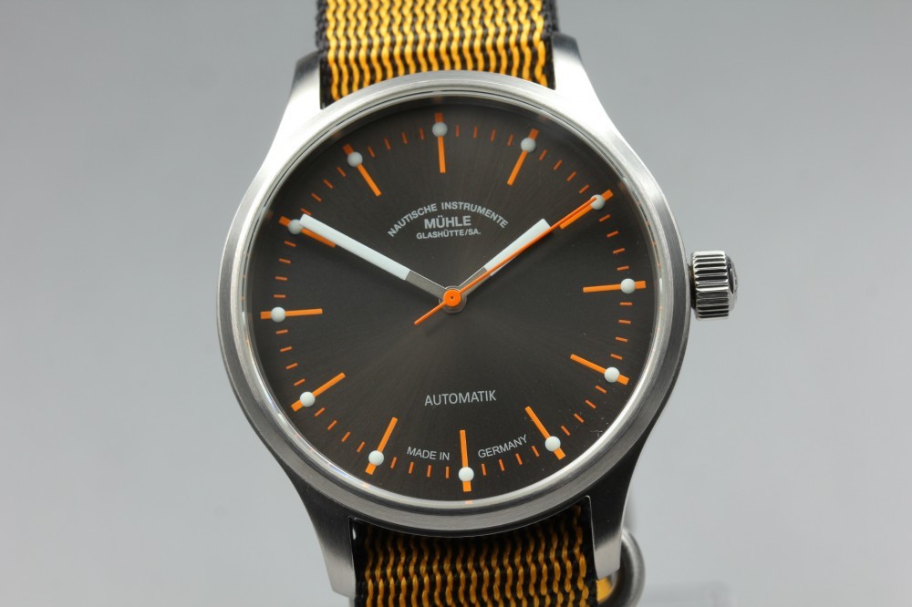 MINT MüHle-GlashüTte Panova Blau M1-40-70 Brown Auto 40mm Men’s Watch Full Set
