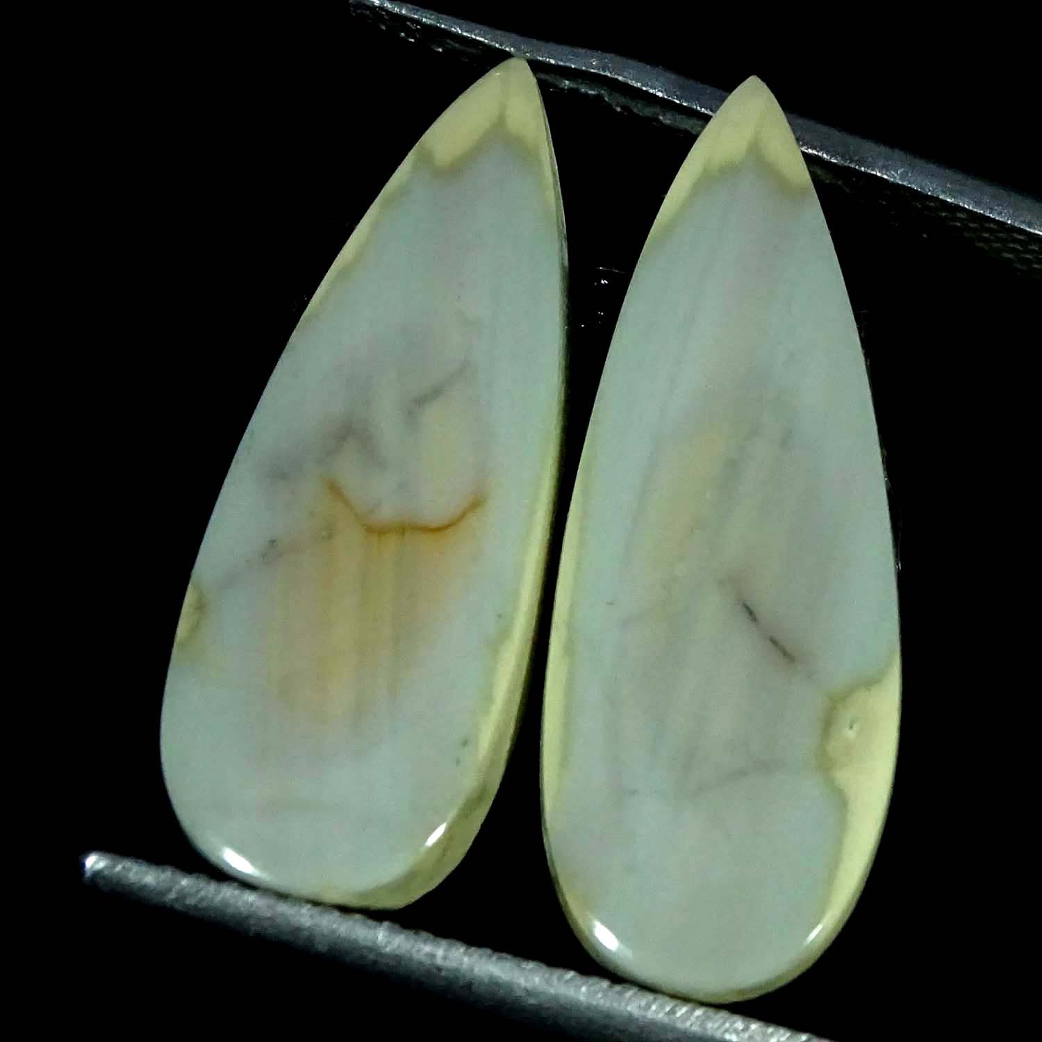 9.80Cts 100% Natural Imperial Jasper Pear Pair Cabochon Gemstone 8X23X3MM