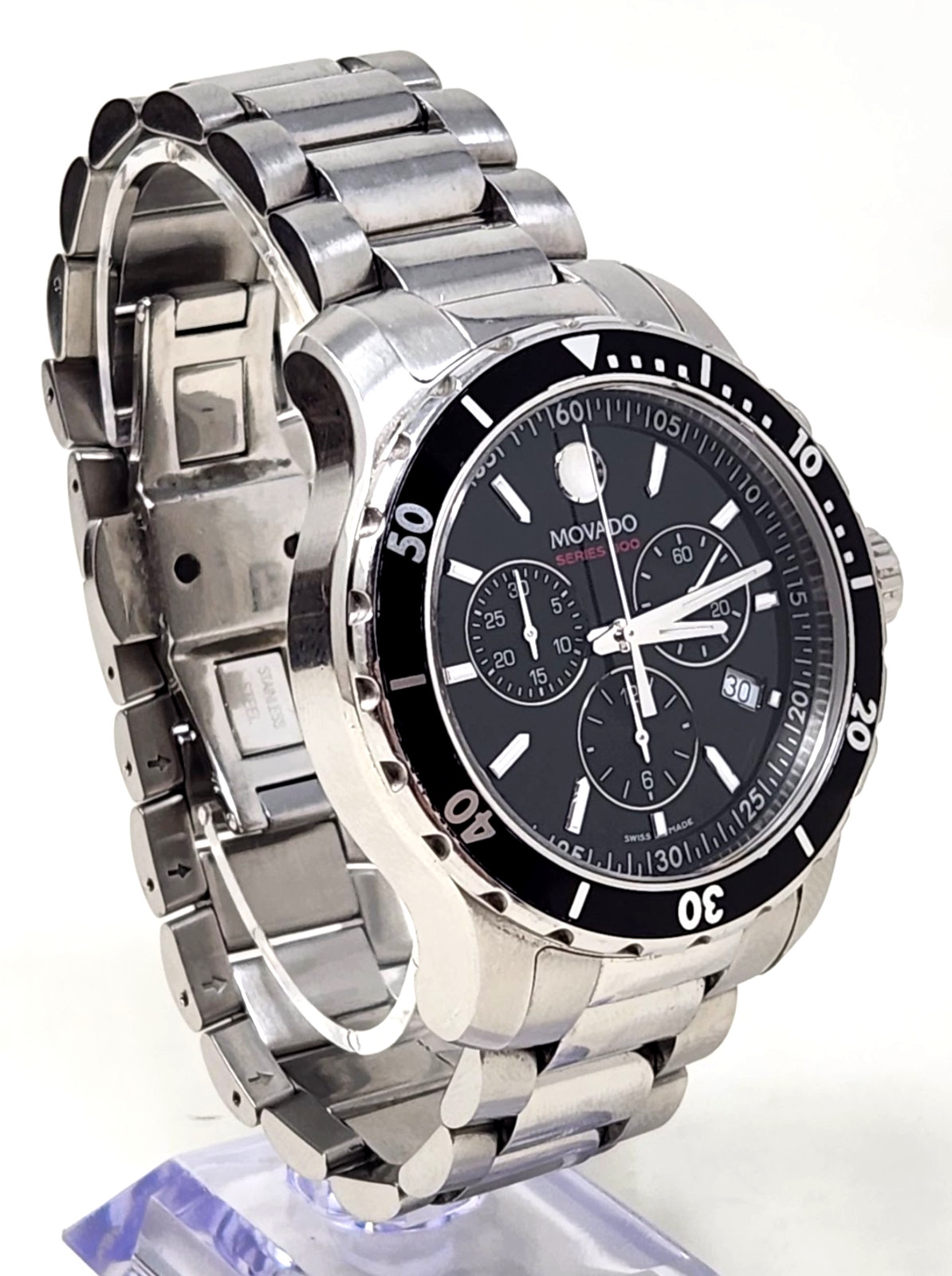 Movado Series 800 Quartz 14.1.27.1426 Chronograph 42mm Diver Watch