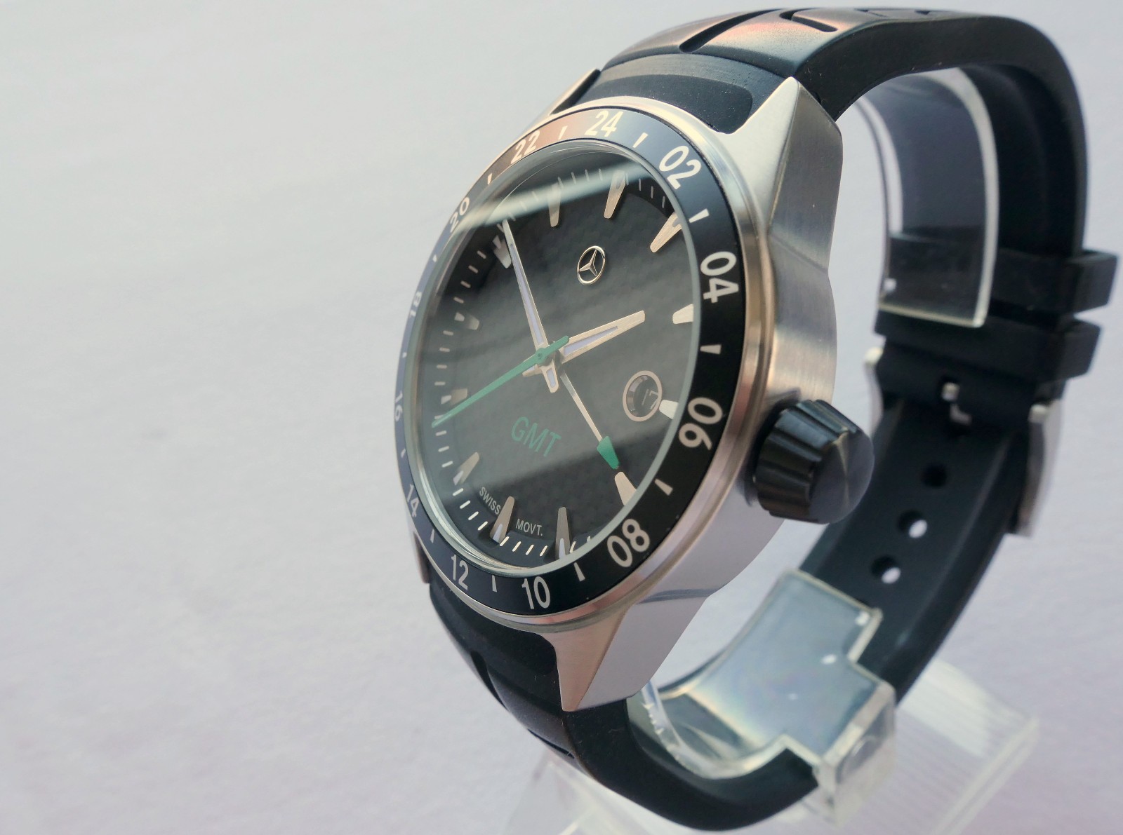 Mercedes Benz AMG DTM Petronas Motorsport Carbon Racing Car Accessory GMT Watch
