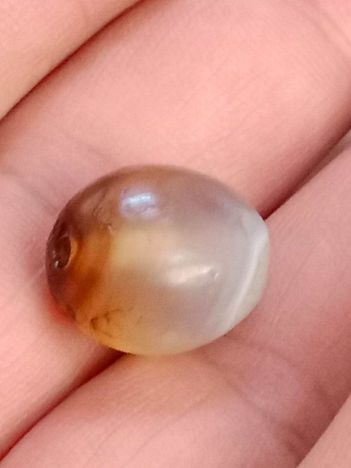 Rare Antique Natural Yemeni Pictorial Agate Aqeeq Loose Gemstone Old