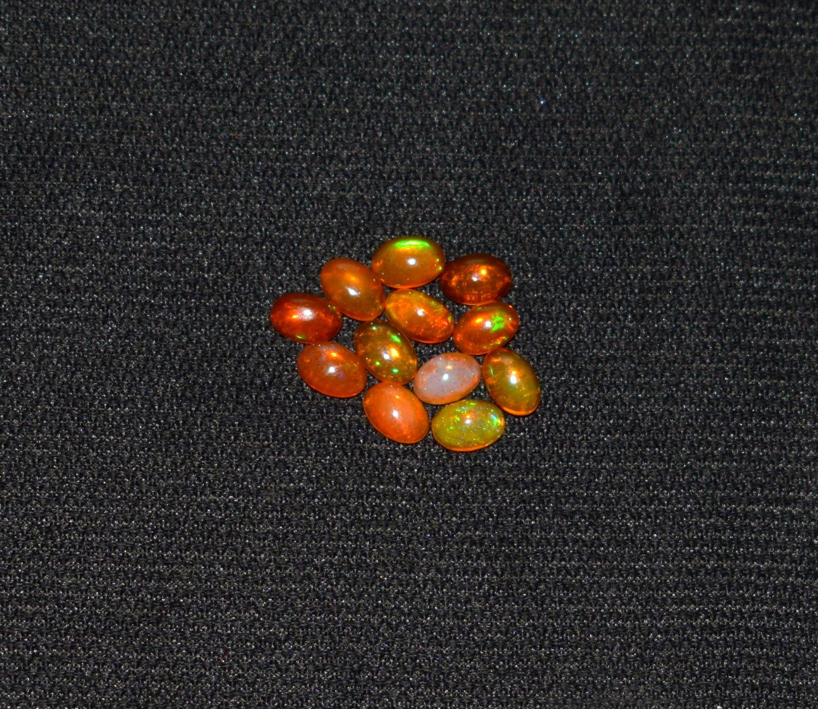 12Pcs 4x6MM Natural Ethiopian Opal Wello Fire Opal Lose Gemstone Cabochon S3149