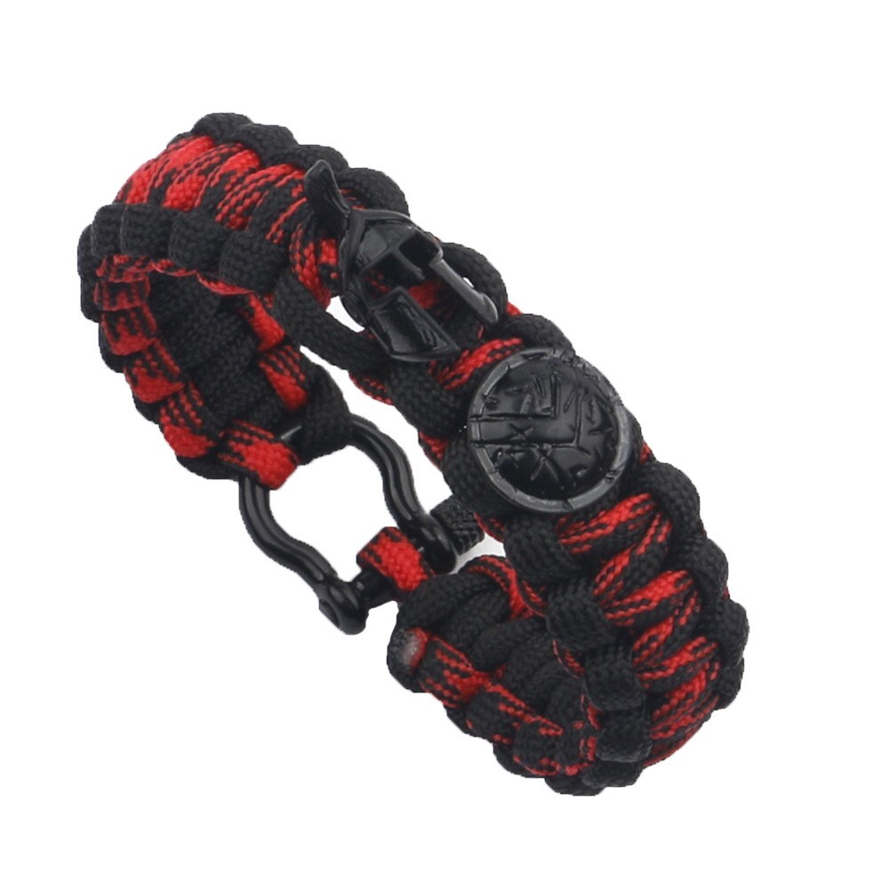 Outdoor Survival Spartan Paracord Rope Helmet Handmade Bracelets For Men