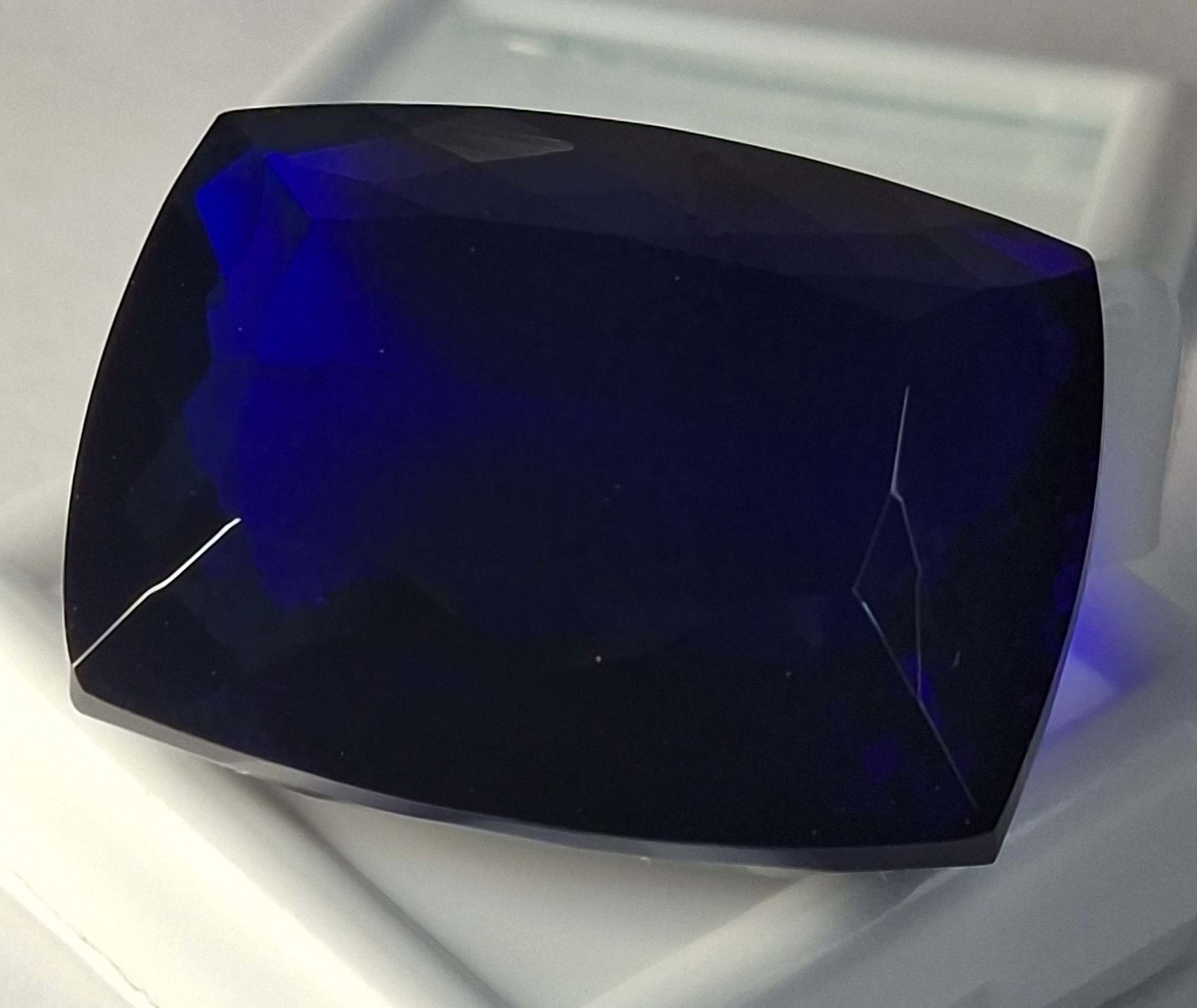 Blue Tanzanite Natural 58-60 Ct EGL Cushion Cut Certified Loose Gemstone TQ1807