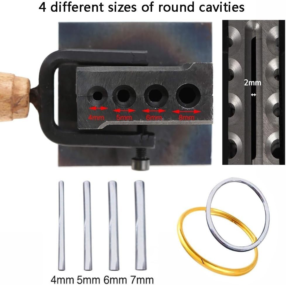 Compact Reversible Wire Plate Ingot Mold for Casting Gold & Silver – 3.5×2.8 in