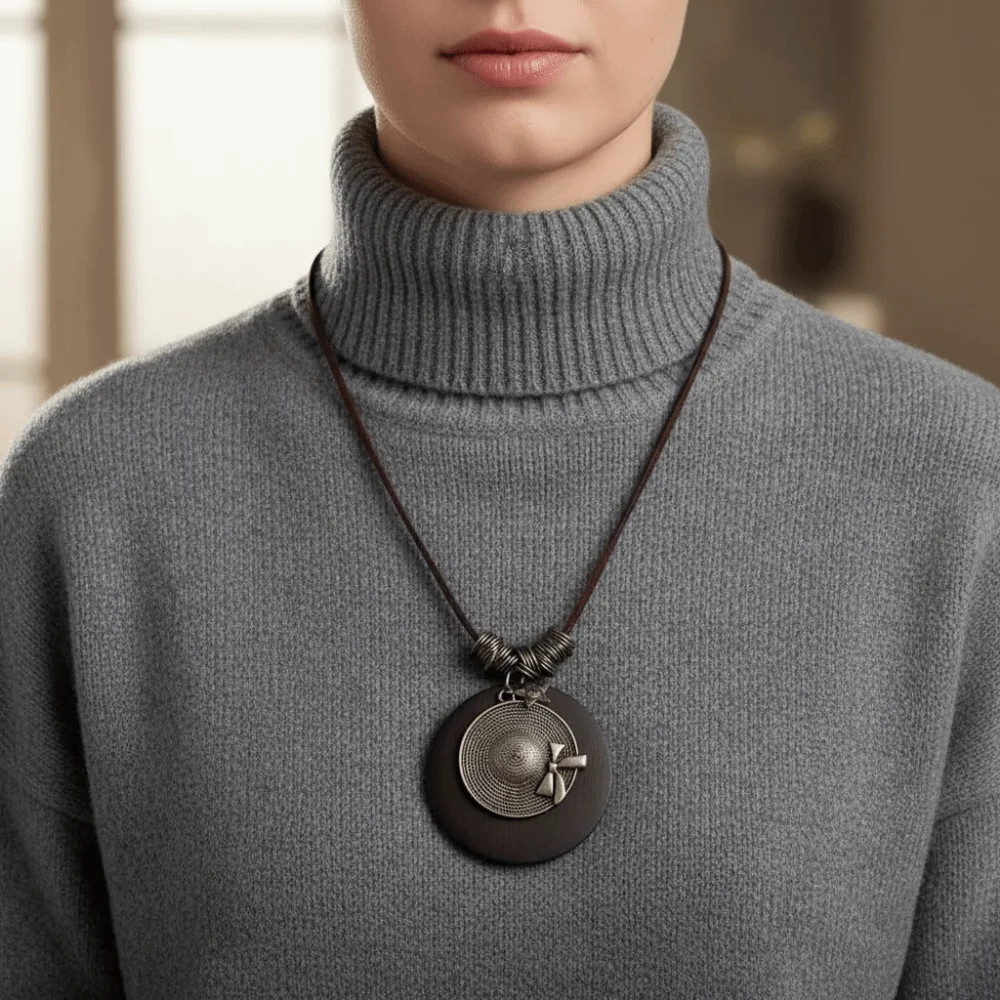 Vintage Boho Sweater Chain Ethnic Long Clothing Pendant Pendant Daily Wear