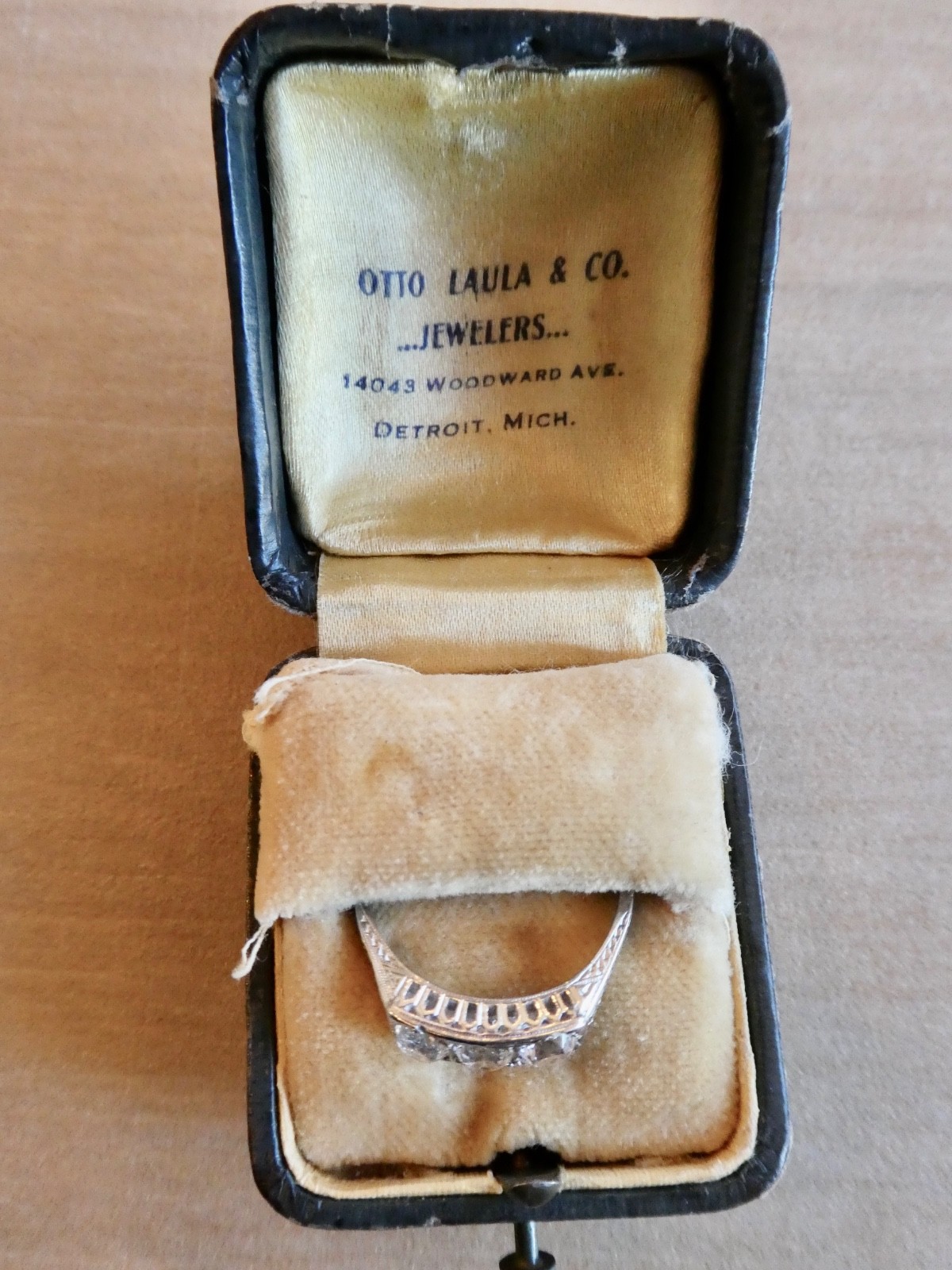 Platinum 1.18 Carat Sparkling Trilogy Ring With Three Old European Cut Stones