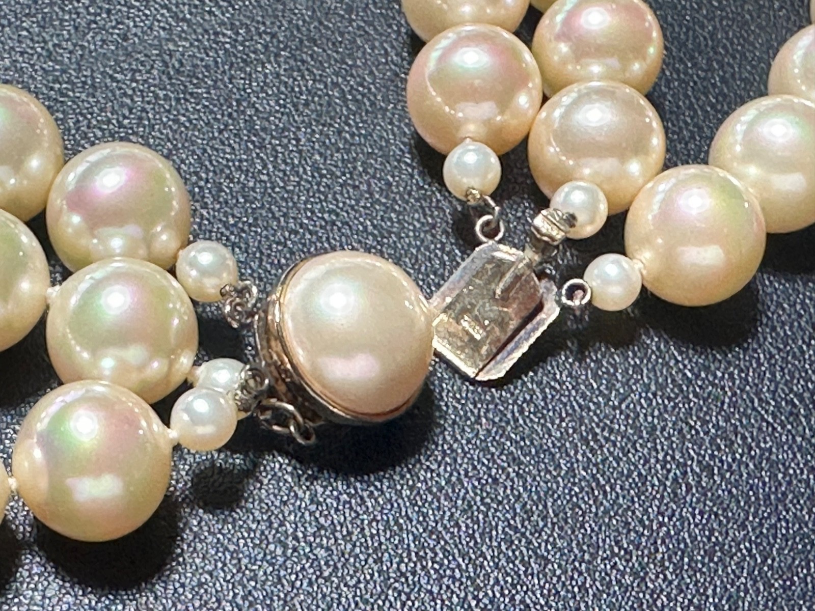 Vintage Majorica Simulated Pearl Necklace w/Box