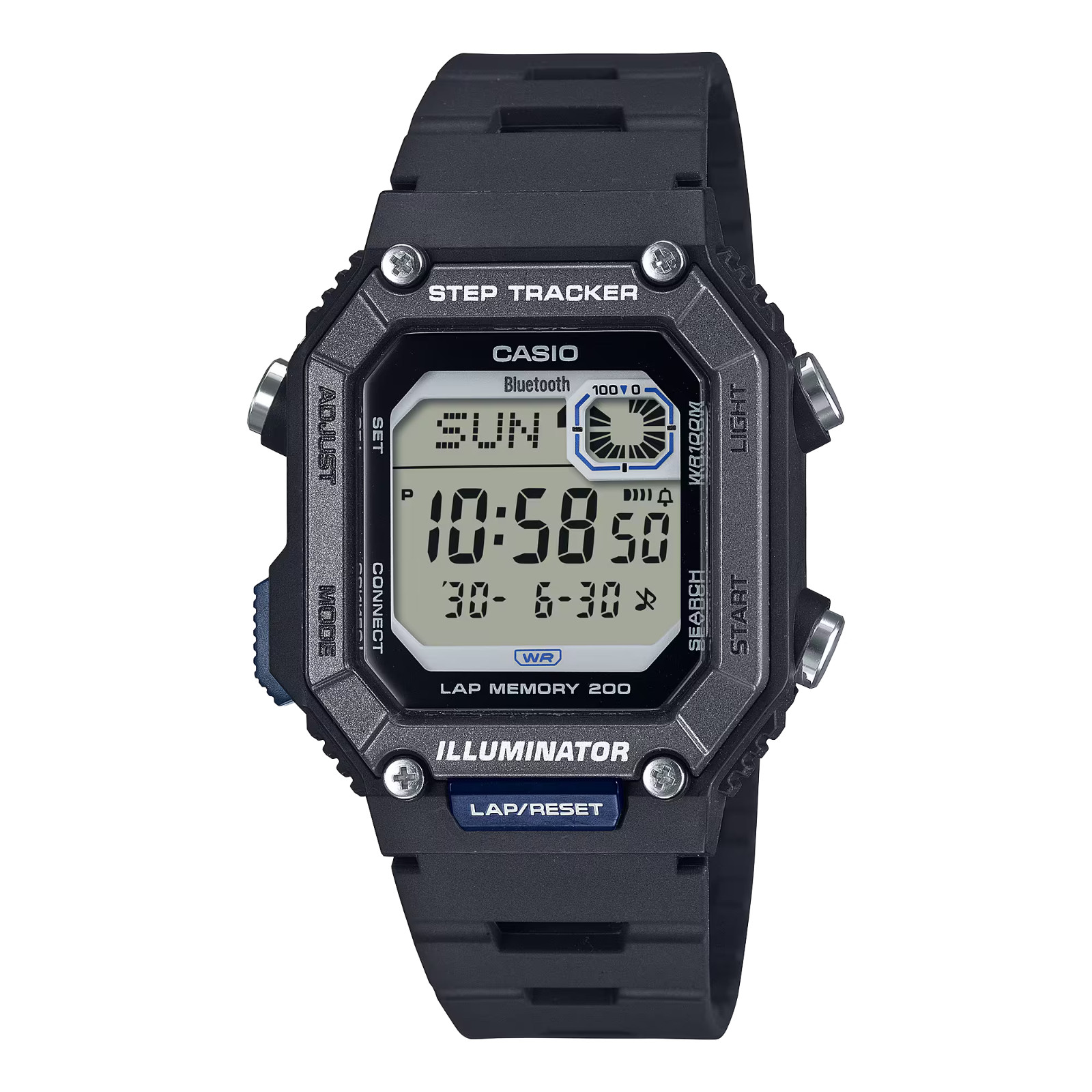 Casio WSB1000-1AV, Chronograph Watch, World TIme, Alarm, 200 Lap Memory, NEW