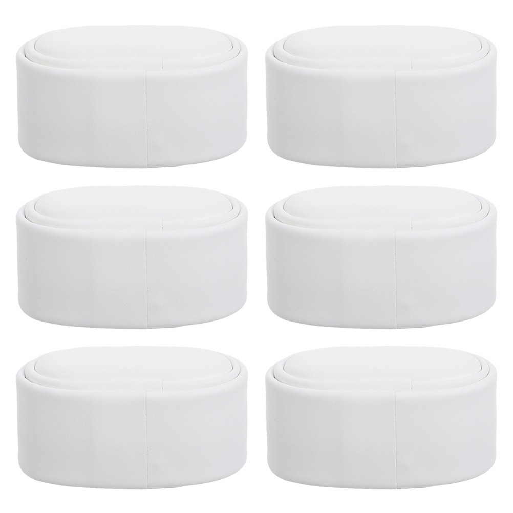 6Pcs Reusable PU Watch Cushion Pillows White Soft Watch Holder for Storage