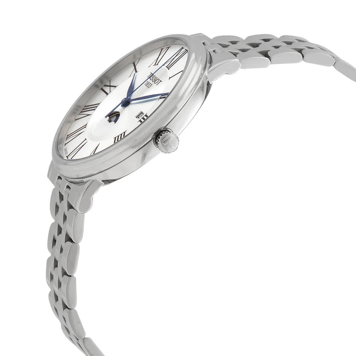 Tissot Carson Moon Phase Quartz Silver Dial Men’s Watch T1224231103300