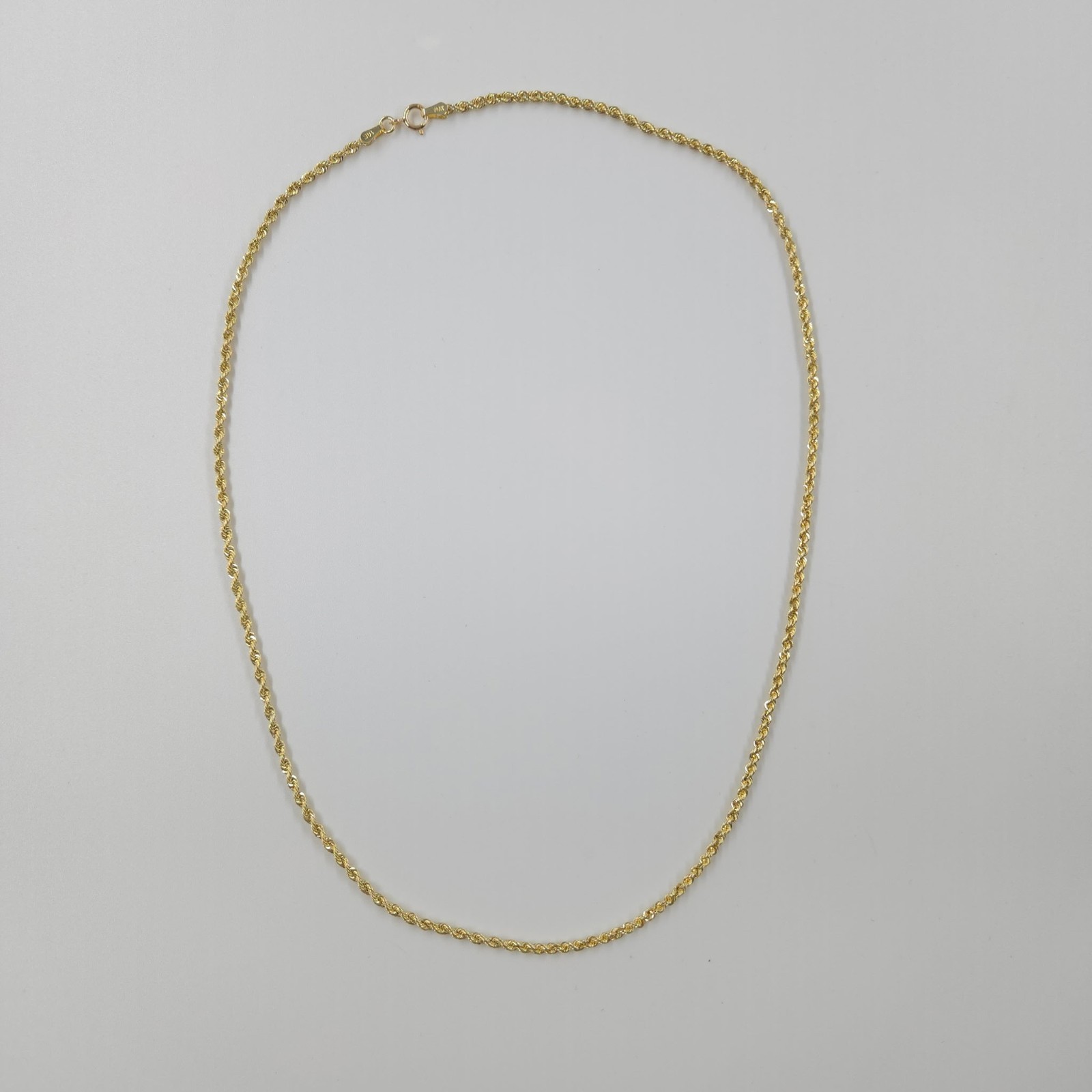 10k Hollow Rope 20″ Gold Chain 2.4 grams