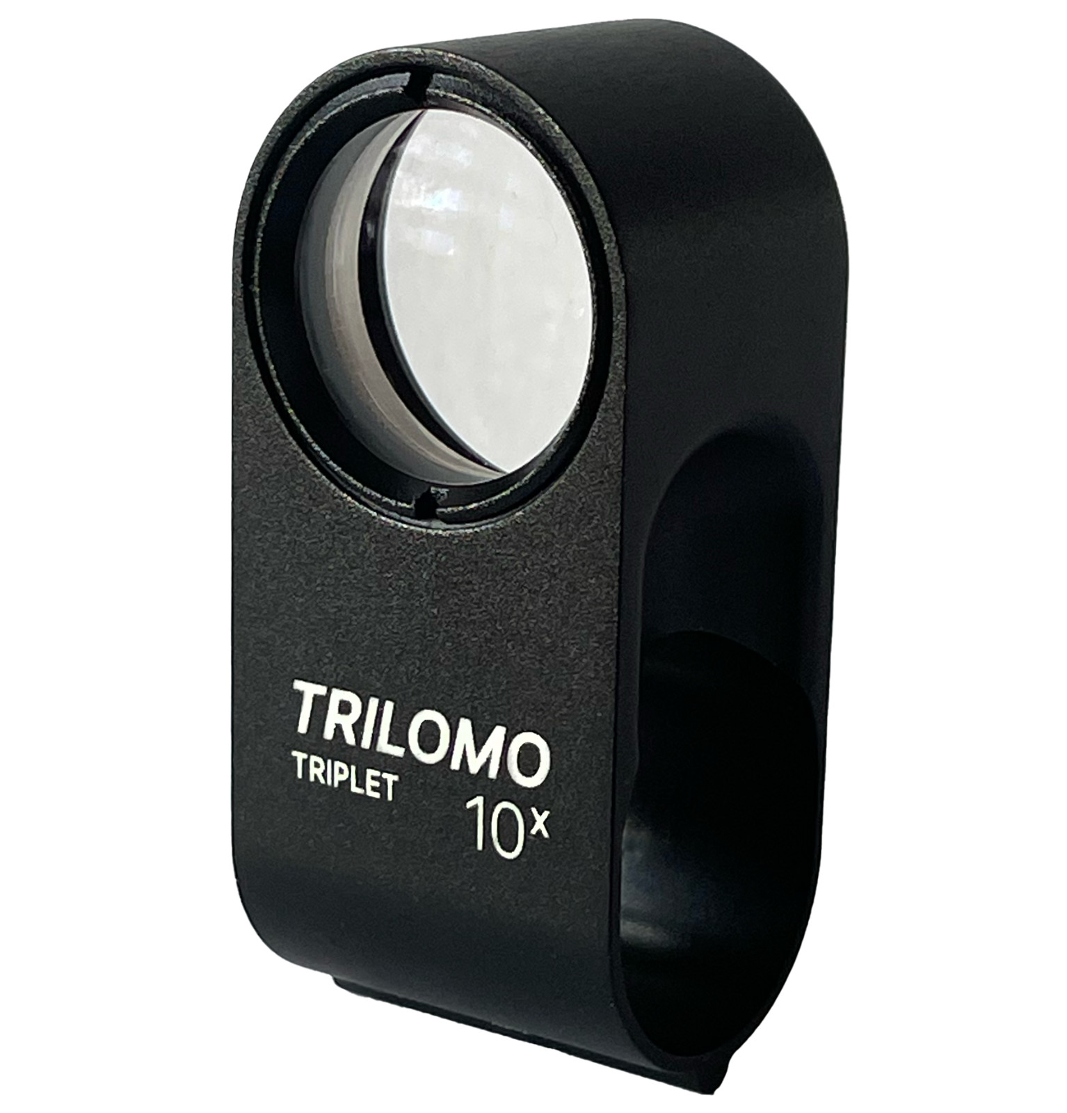 TRILOMO (ex Belomo) 10x Triplet Loupe Magnifier. Monoblock in Learher Case. USA