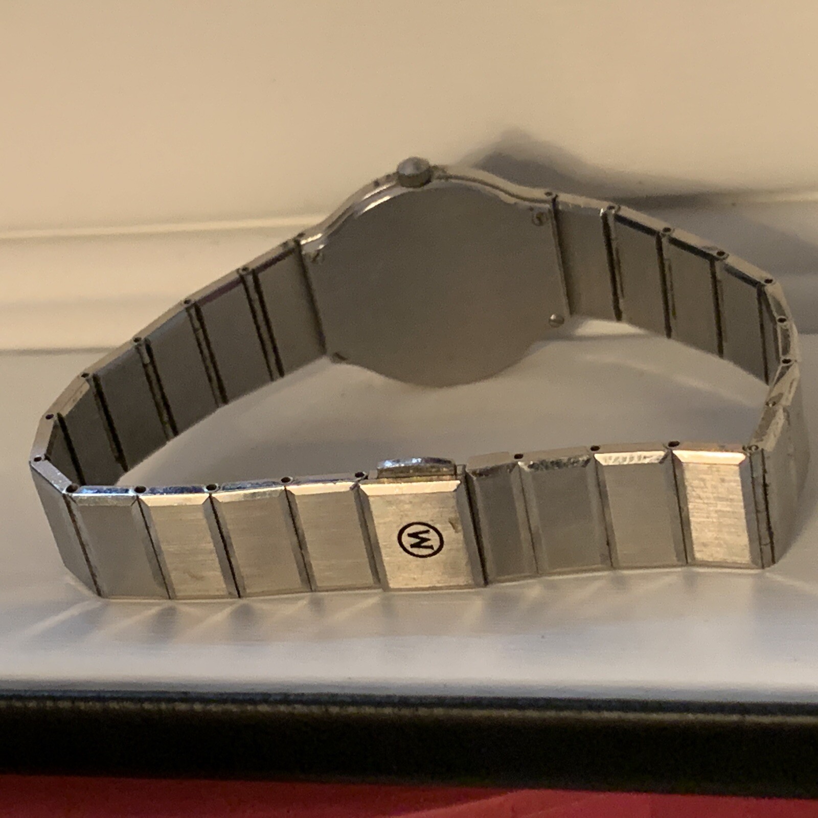MOVADO MUSEUM WATCH 84-40-881 1341968 ULTRA THIN BLACK DIAL WTH BOX WORKING