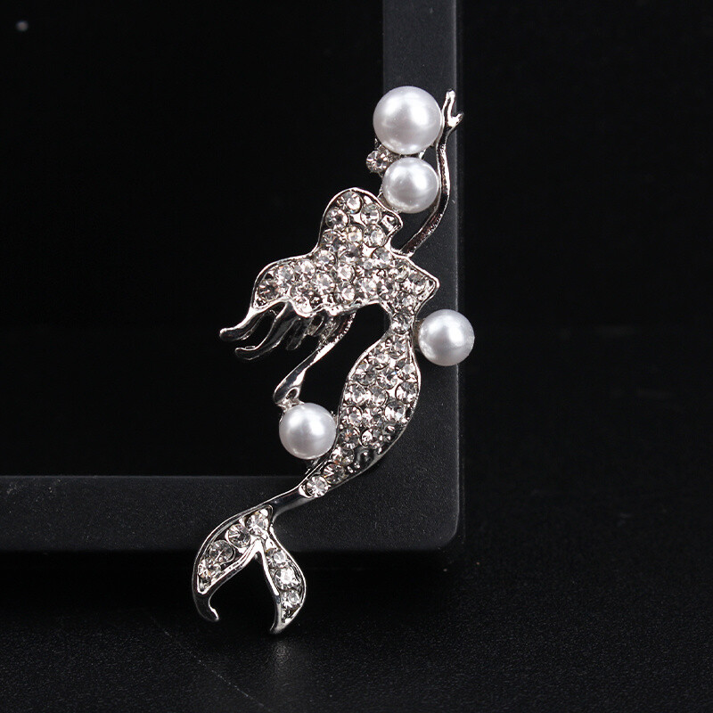 Fashion Trend Personality Simple Creativity Light Luxury Mermaid Brooch