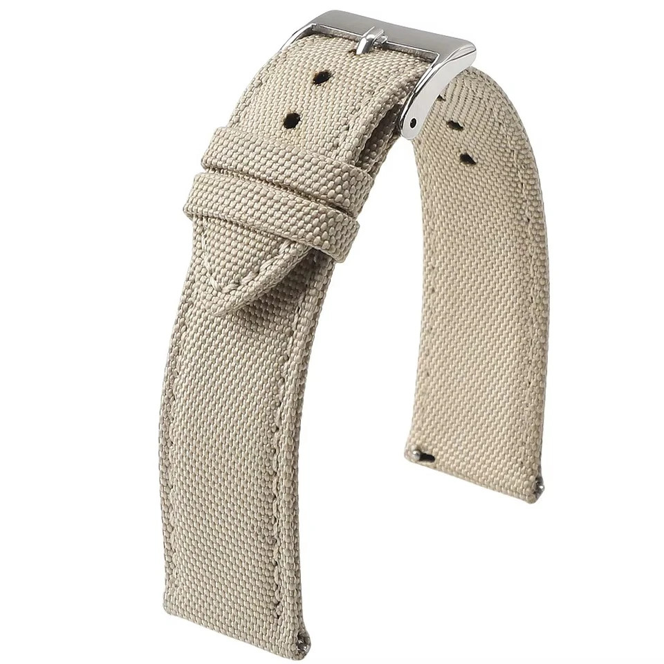 18mm 19mm 20mm 21mm 22mm 24mm Waterproof Sailcloth Watch Strap Two-Sided Nylon
