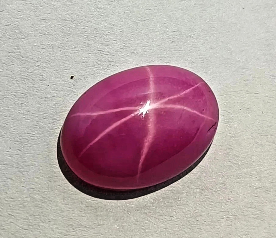 6 Rays Star Sapphire 9.55 Ct+ Natural Baby Pink Cabochon Oval LT Loose Gemstone
