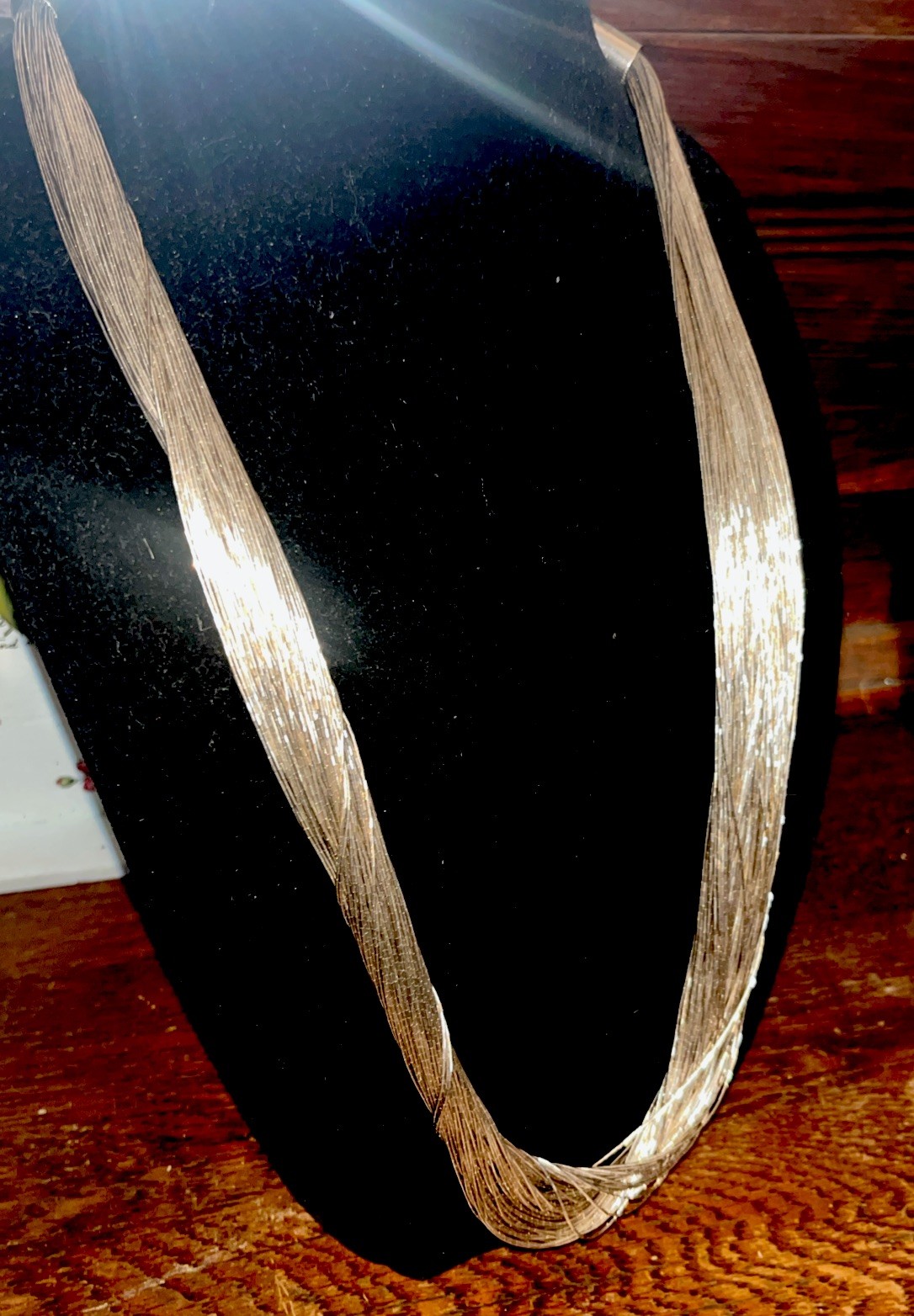 925 Sterling 100-Strand Liquid Silver Carolyn Pollack Signed (144g) 30” Necklace