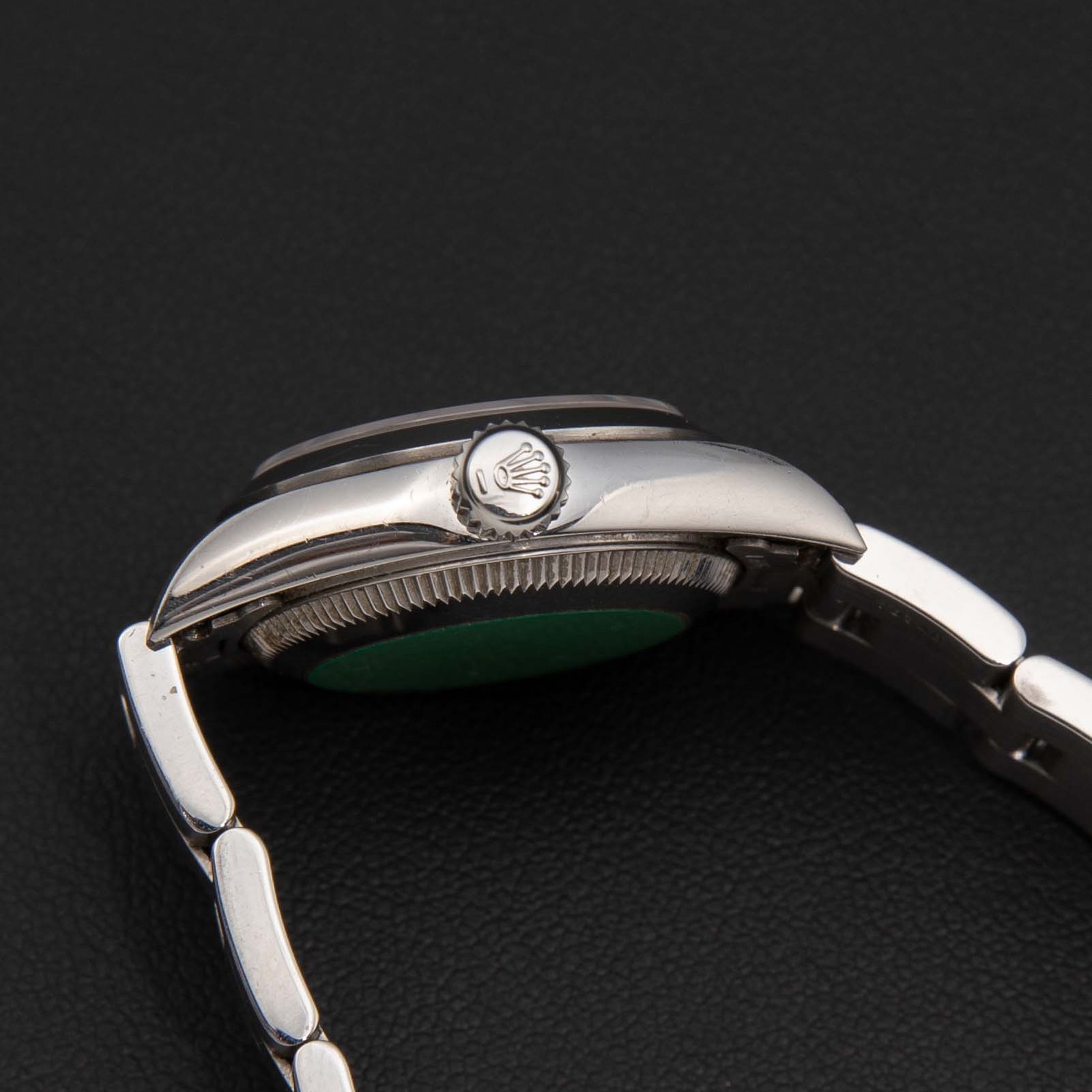 Rolex Ladies 26mm Oyster Perpetual 67180 Black Dial, Box & Paper