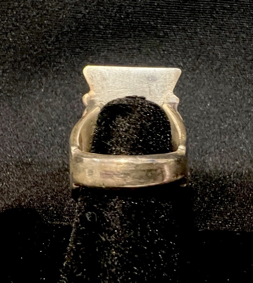 S. Gishal Stamped Sterling Silver Navajo Ring Handmade Signed Sz 5.75 19.9g