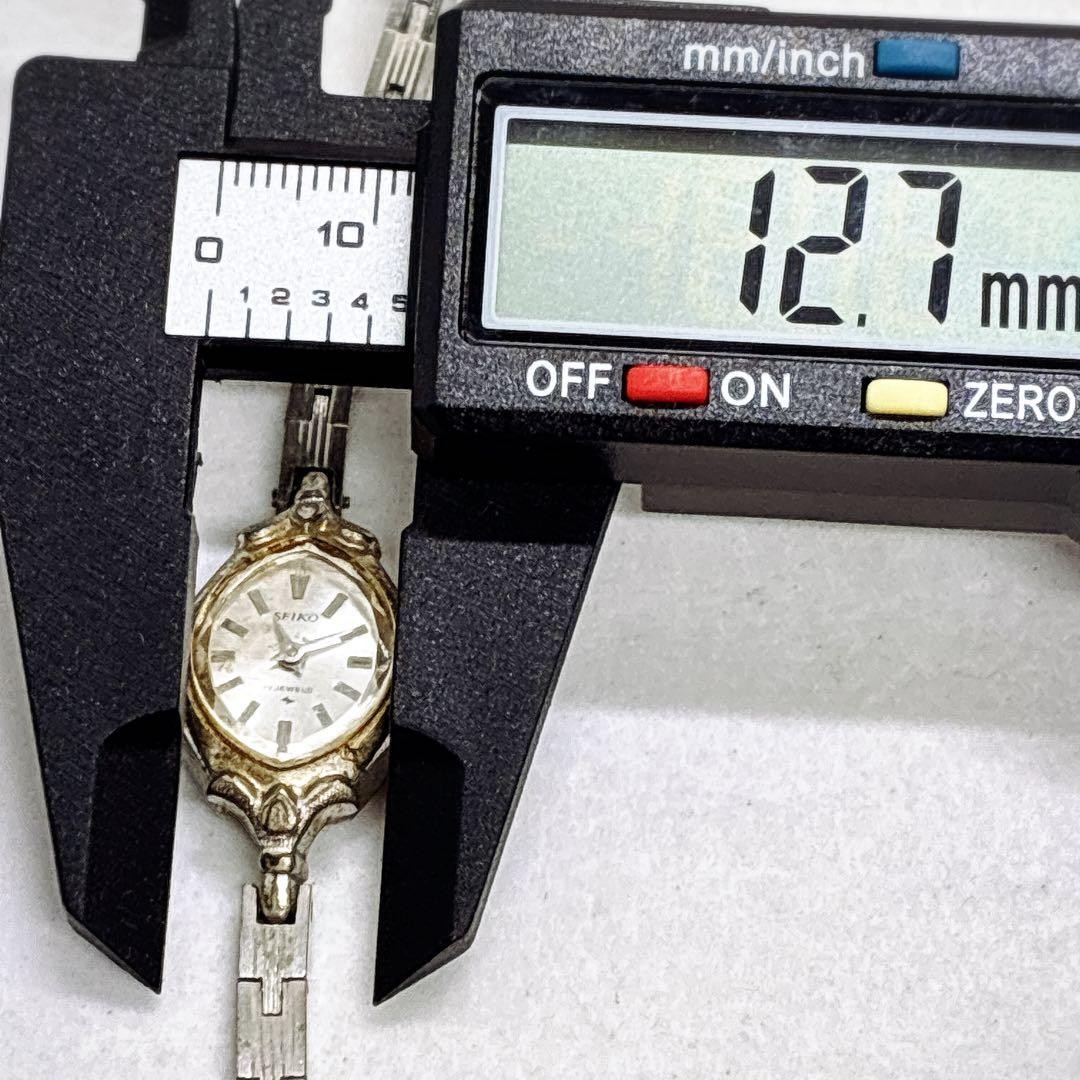 Working SEIKO 17 jewels, decorative lugs, manual winding, oval case, 21-7320
