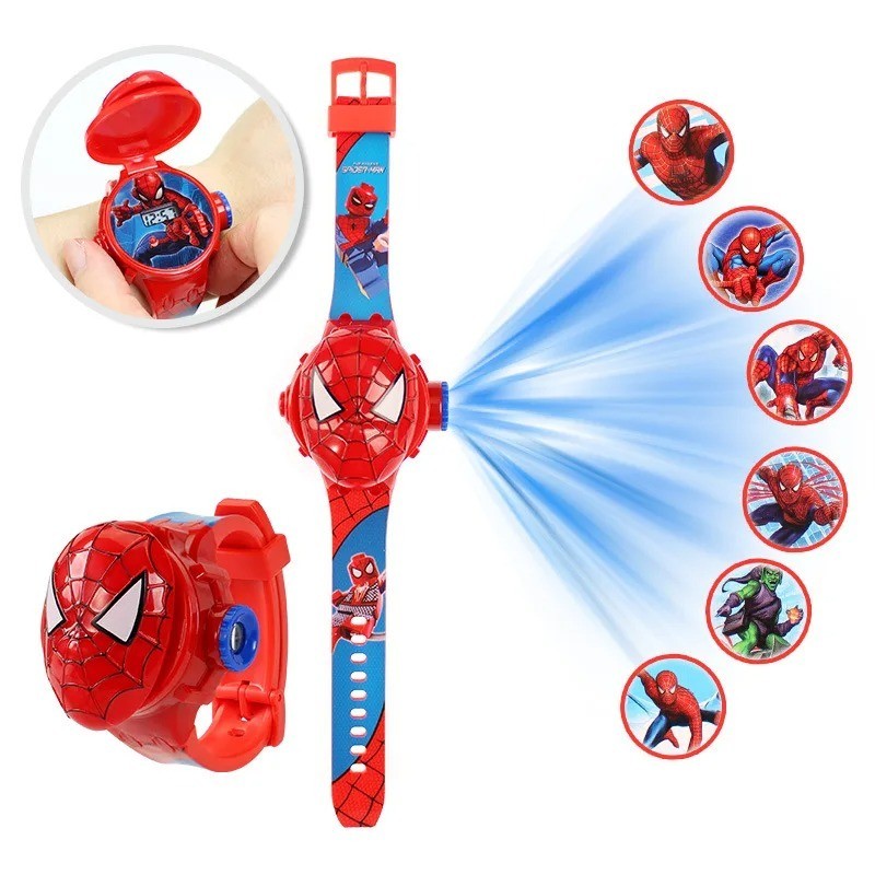 Kids Projection Digital Watch LED Cartoon Wrist Watch Boys Girls Toy Gift