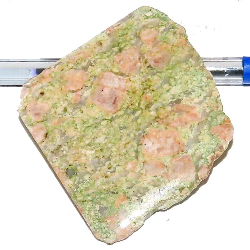 Natural Green Pink Unakite Polished Rough Cabochon Gemstone 205.90 CTS 62x73x7mm