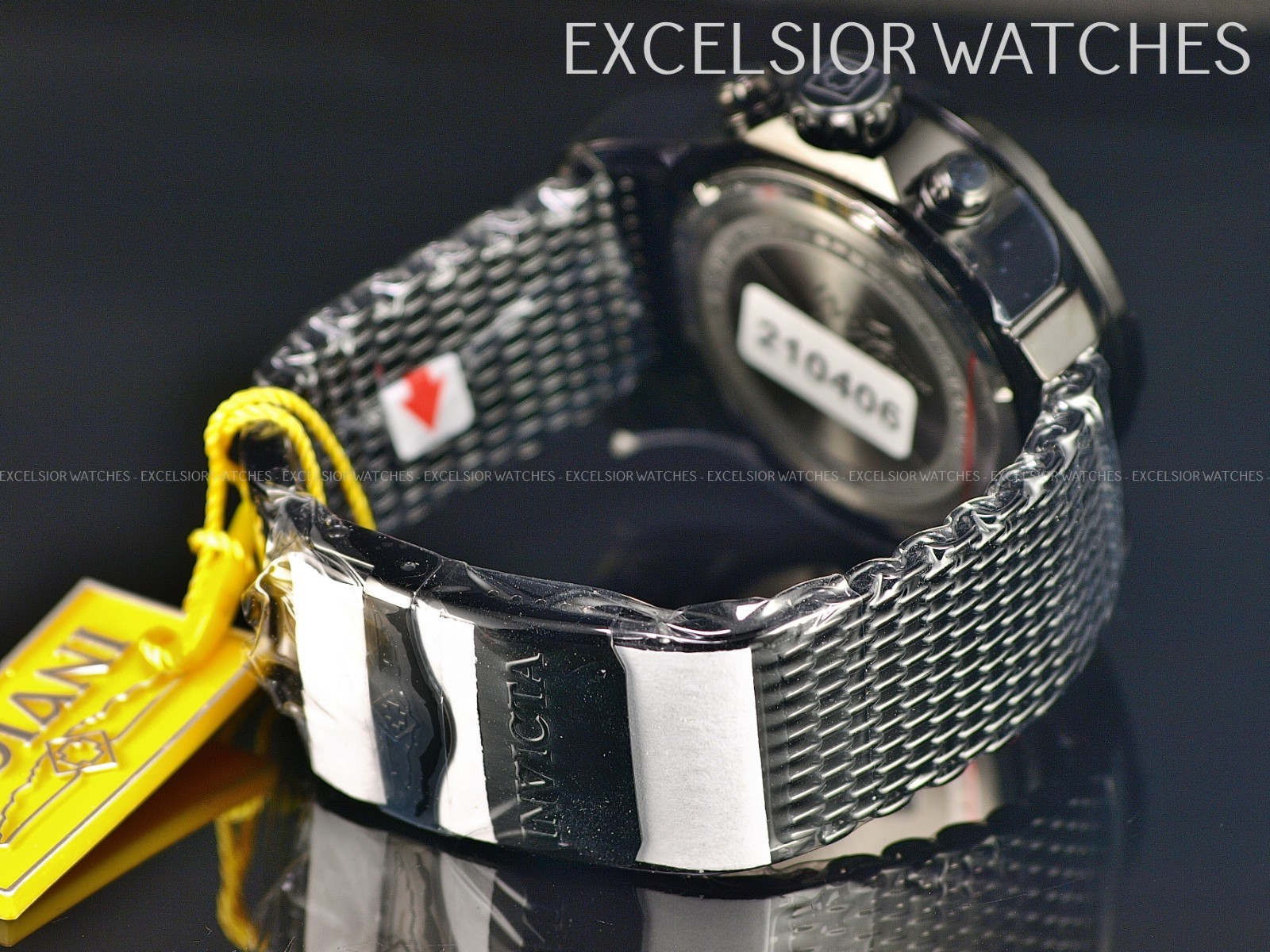 Invicta RACING JM LIMITED EDITION Chronograph Quartz Stinless Mesh BLACK Watch