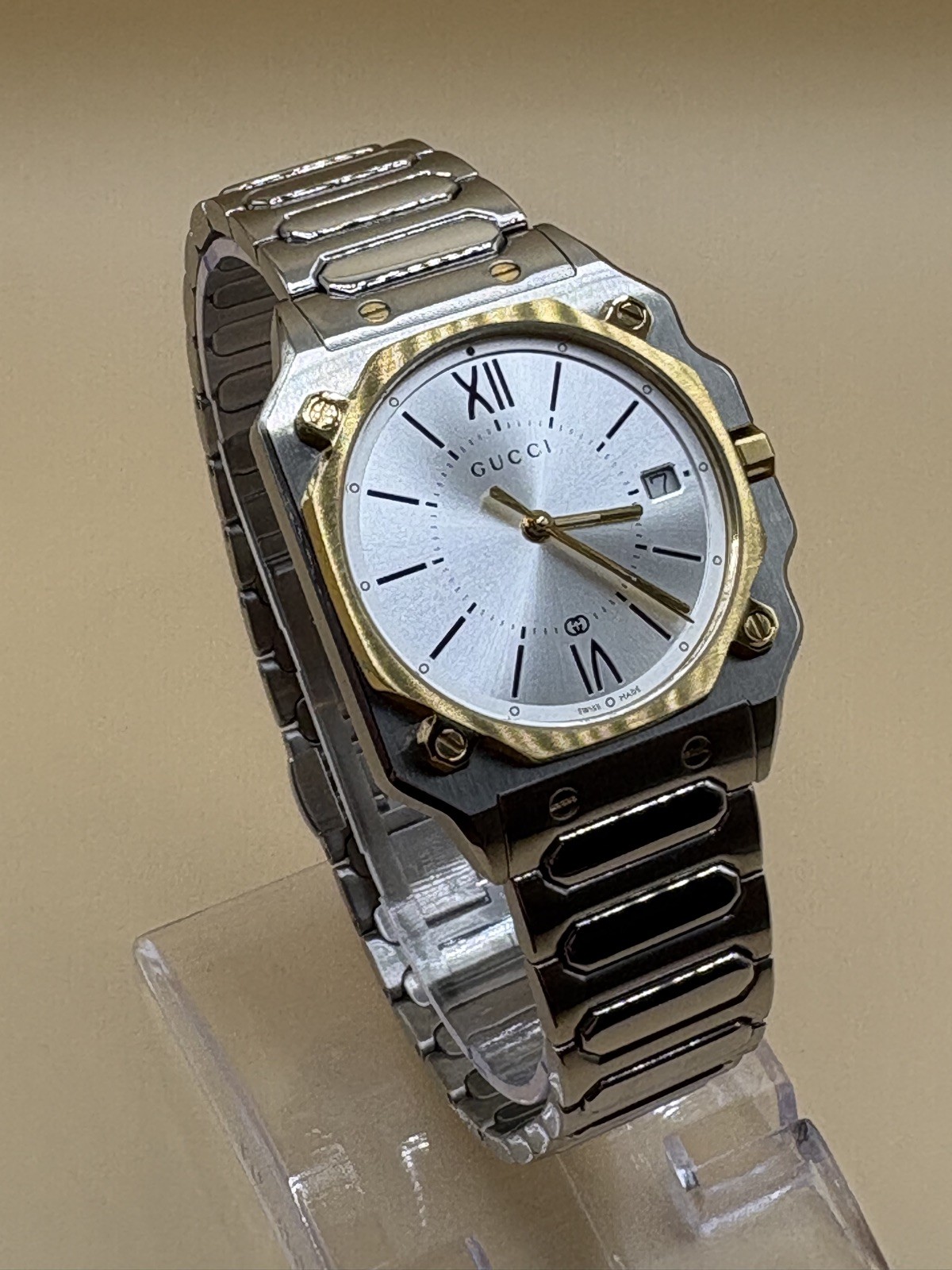 Gucci G-FLAT YA166506 Quartz Gucci Watch Square Watch Gold Watch Unisex