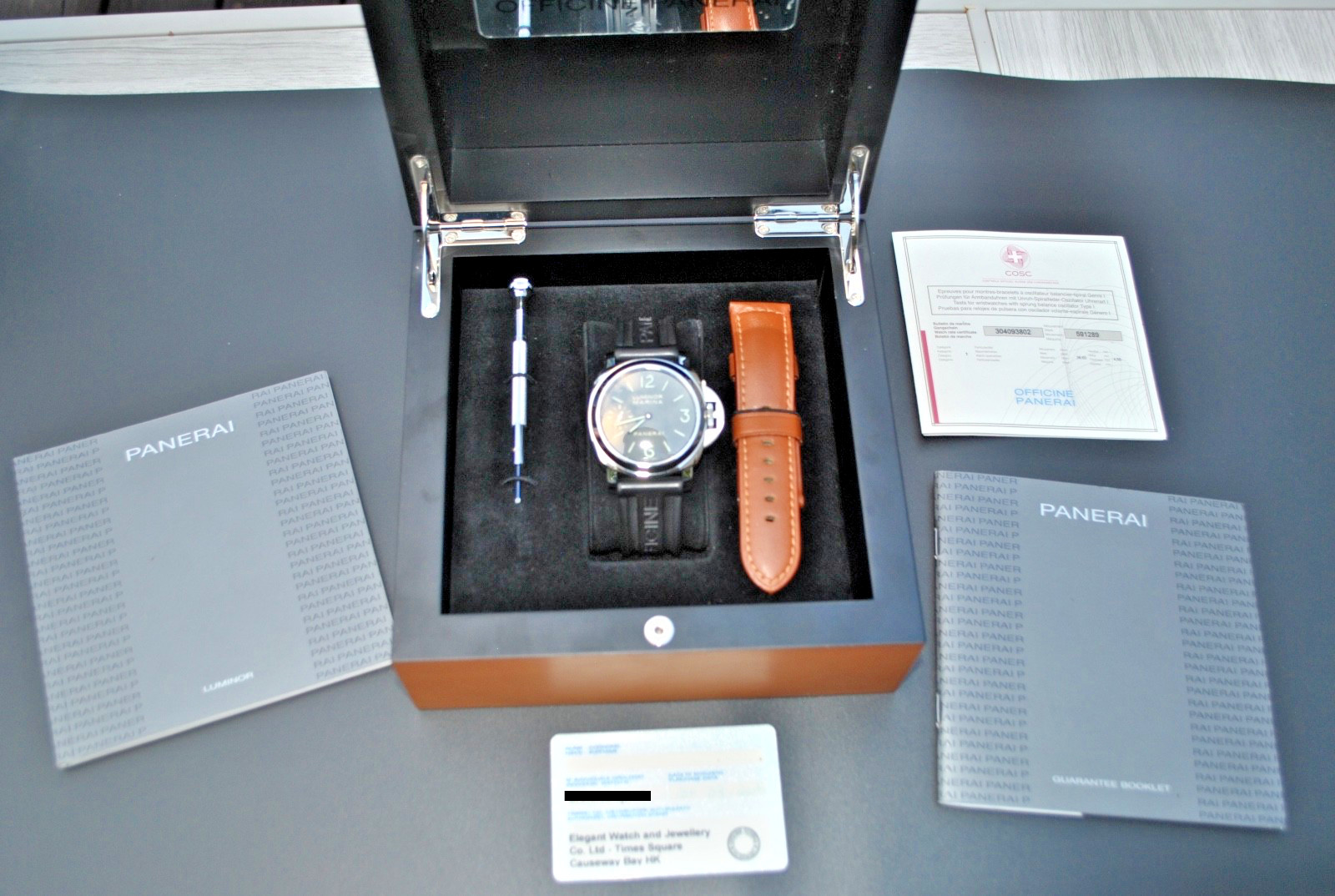 Panerai PAM111 Luminor Marina Men’s Black Watch – PAM00111 R Series Box Papers