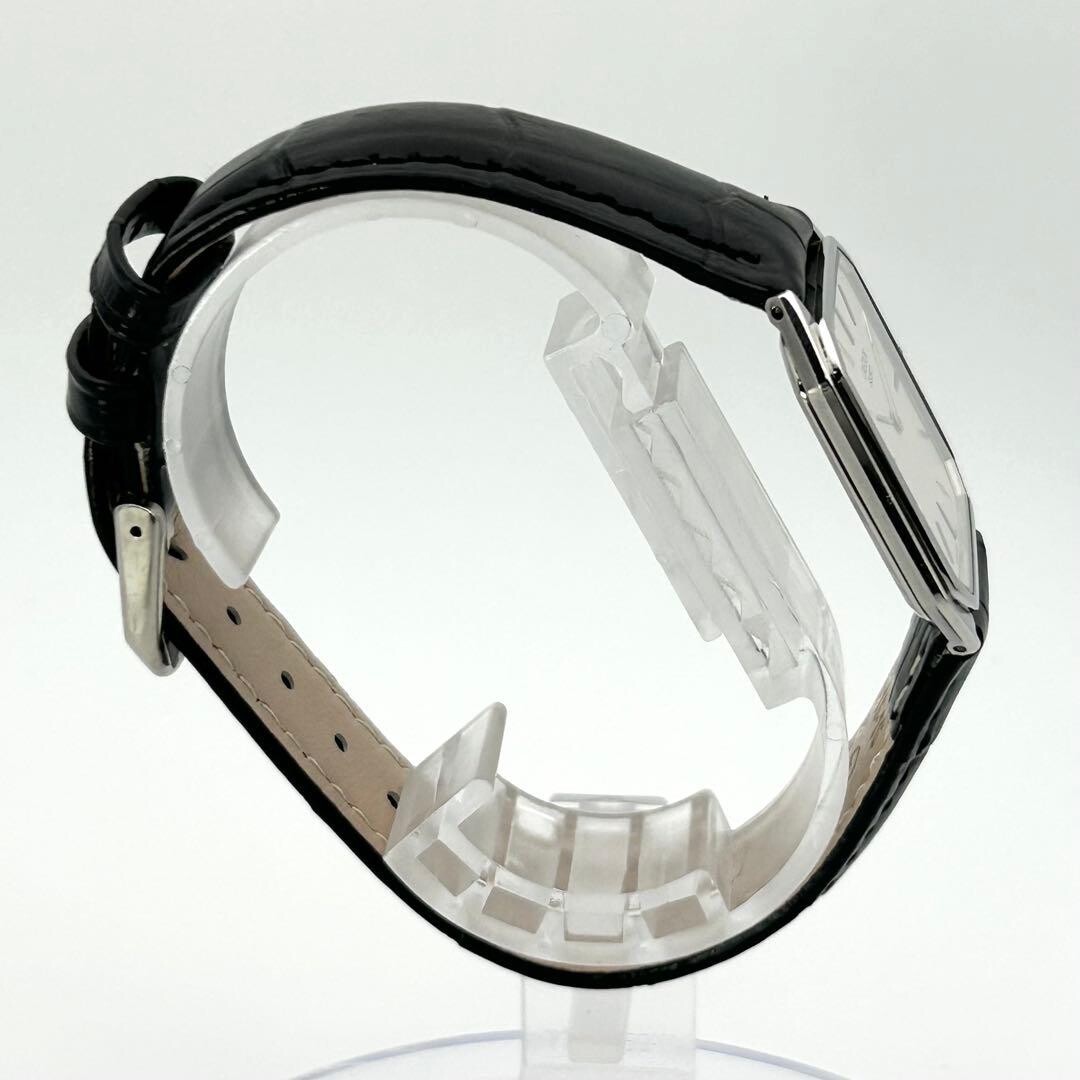 SEIKO Credor 6020-5090 Vintage Quartz Dress Watch Square White Dial 1989 Japan