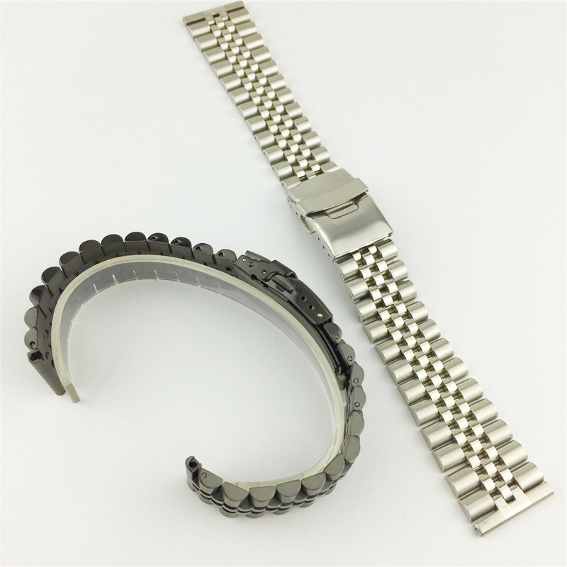 High Grade Solid Rugged Stainless Steel Watch Wristbands Business Strap 18-30mm