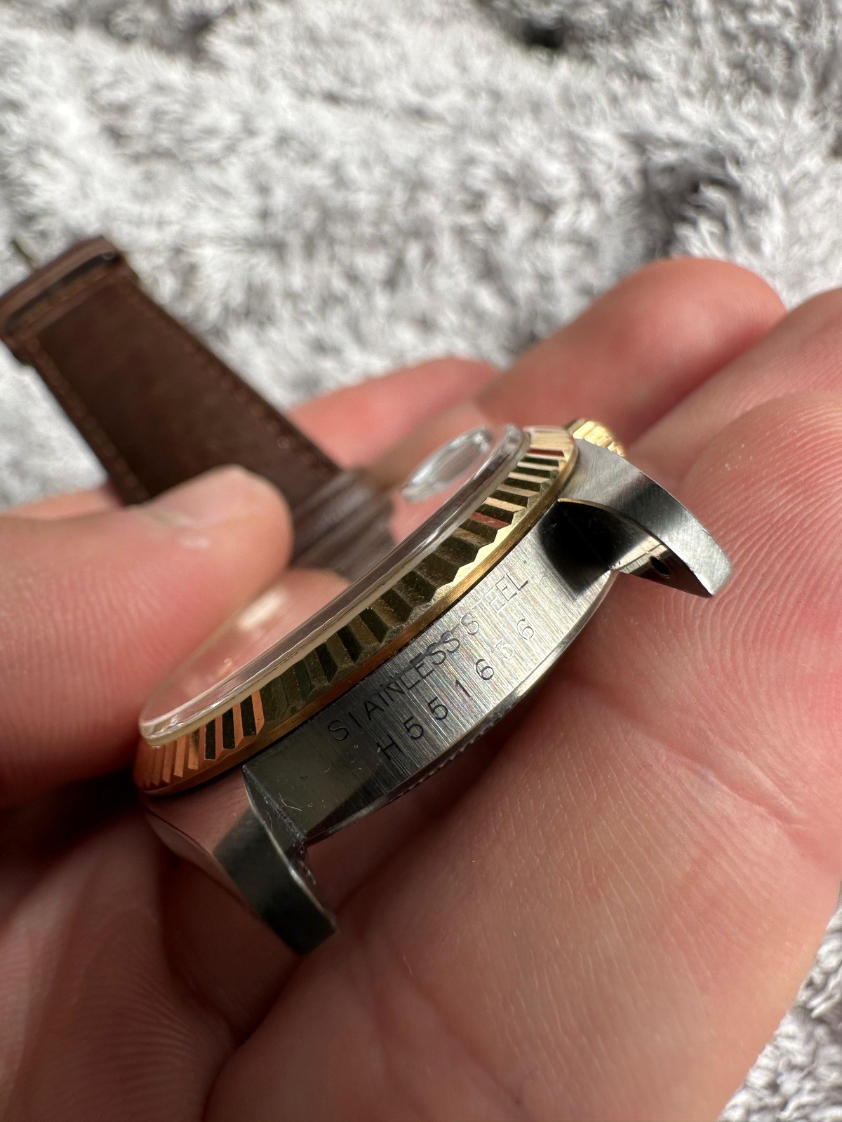 Tudor prince date mint condition amazing dial ref 74033 on leather strap