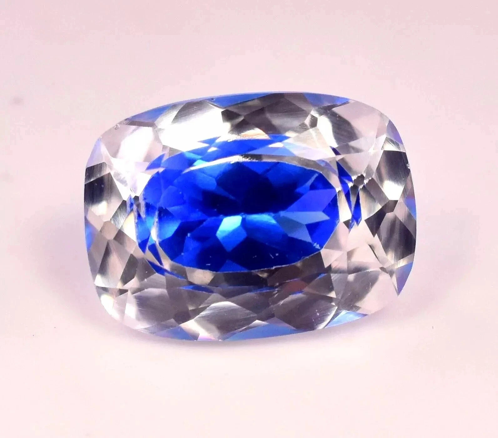 9.50 Ct Natural Pitambari Bi-Color Sapphire Cushion Cut Certified Gemstone