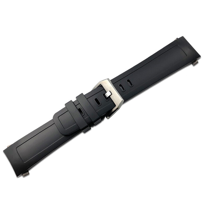 Black Strap for IWC Aquatimer 2000 Rubber Quick-Release System – 22mm
